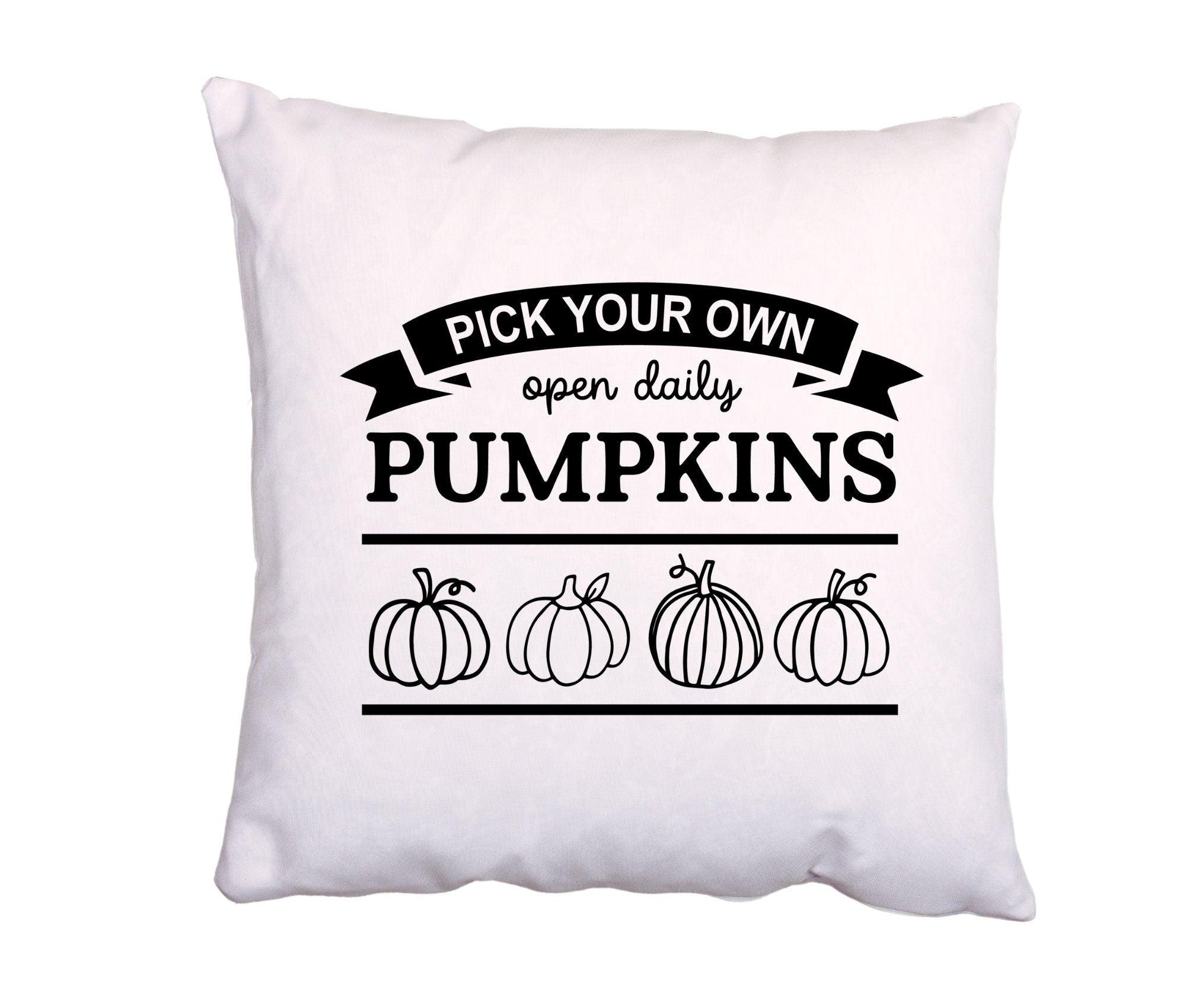 Kissen | Farm fresh pumpkins | Kürbis | 40 x 40 cm - Roo's Gift Shop
