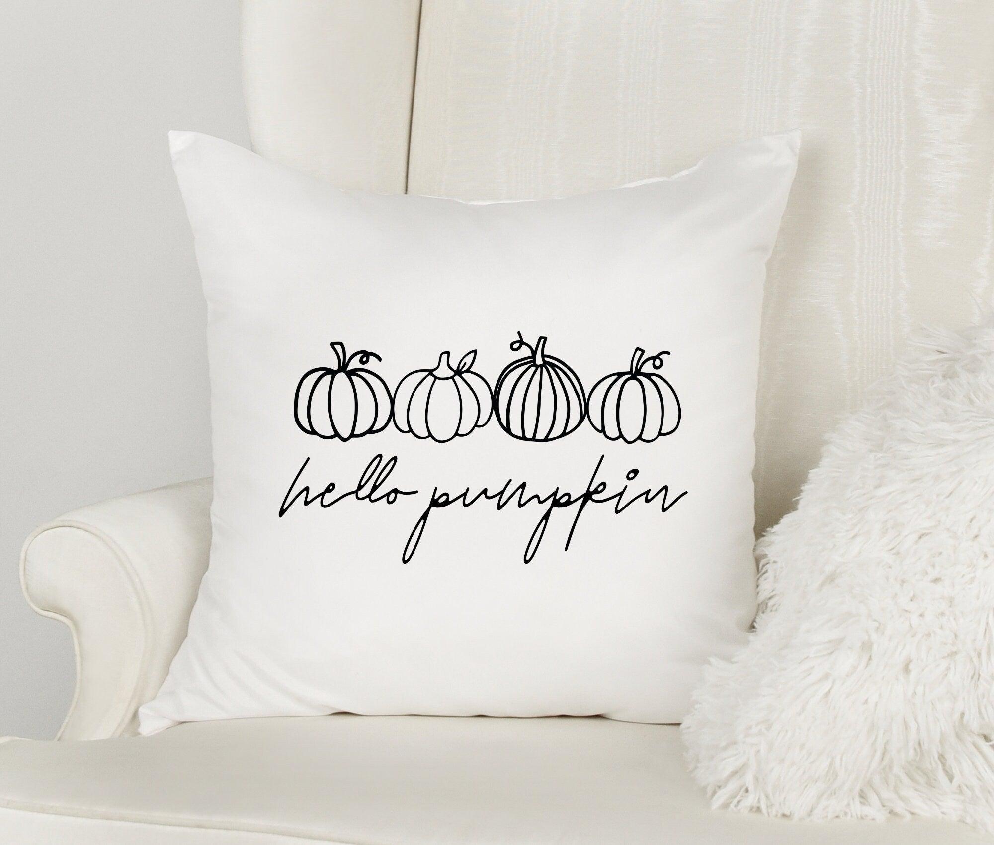 Kissen | hello pumpkin | Kürbis Liebe | 40 x 40 cm - Roo's Gift Shop