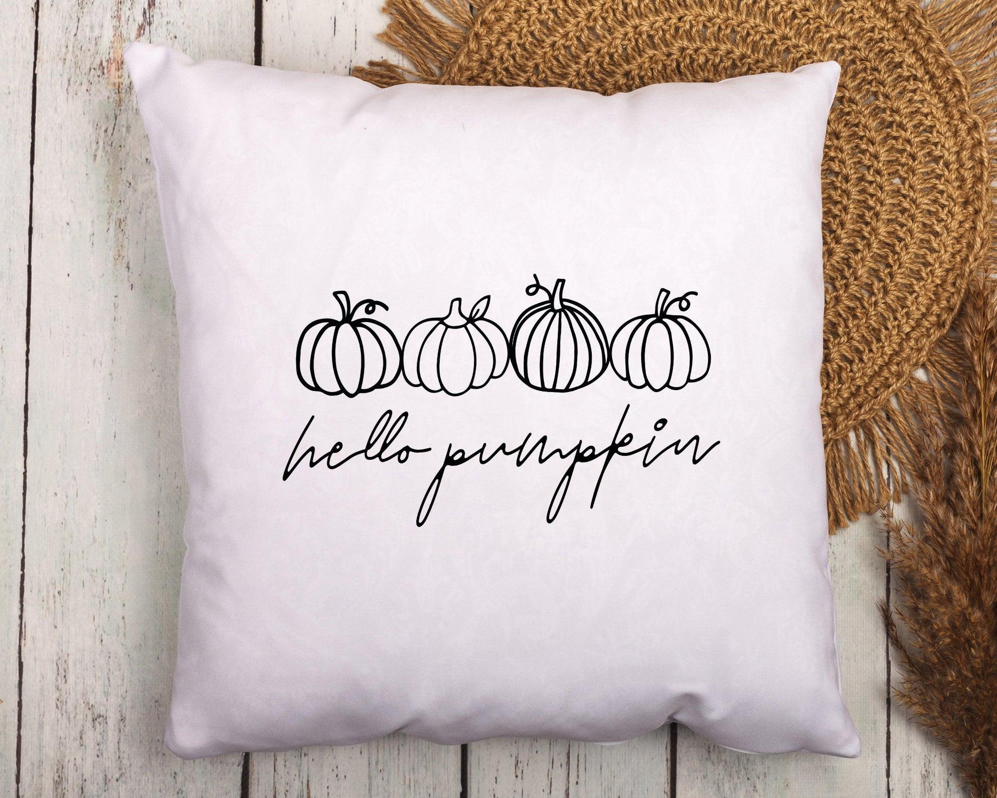 Kissen | hello pumpkin | Kürbis Liebe | 40 x 40 cm - Roo's Gift Shop