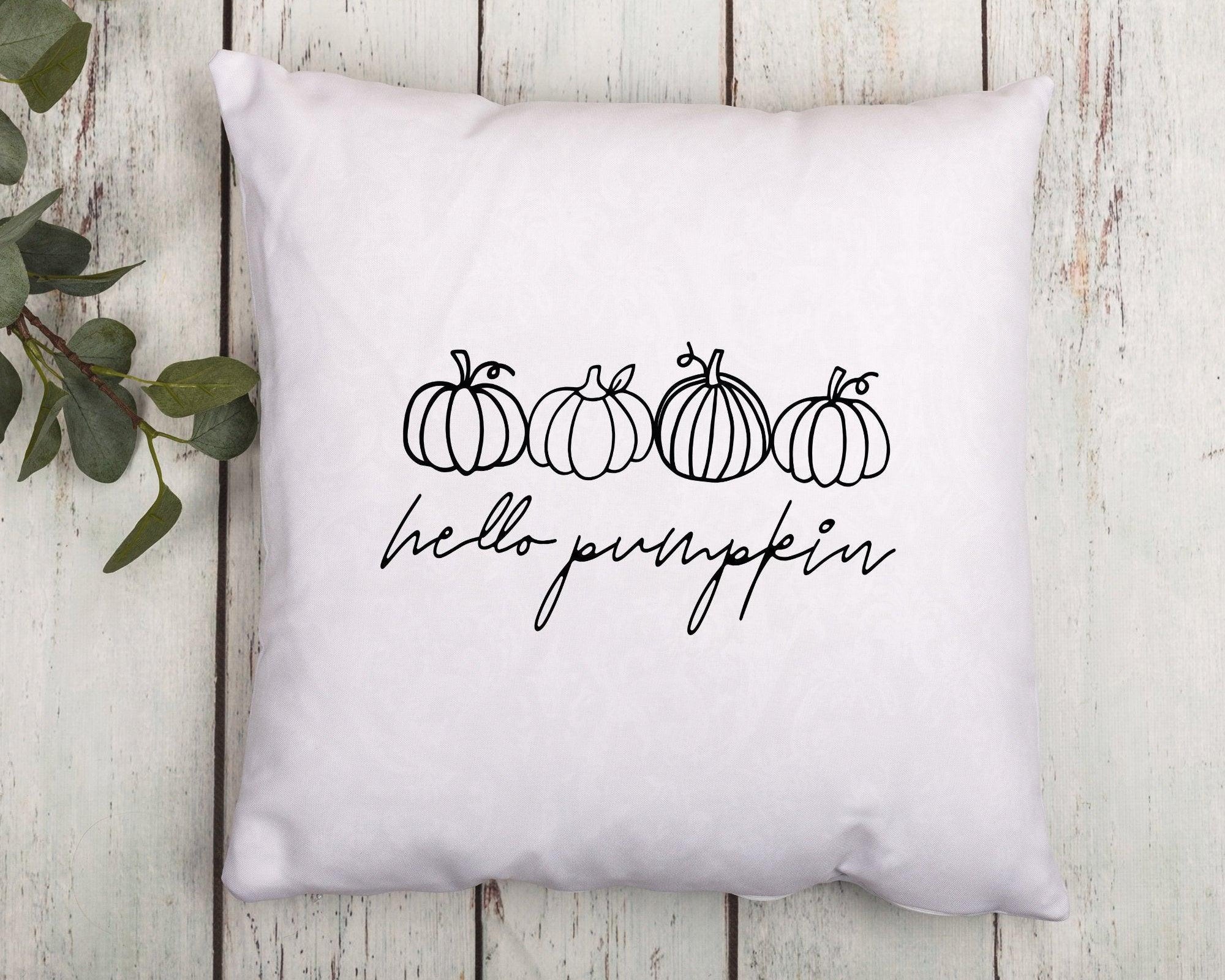 Kissen | hello pumpkin | Kürbis Liebe | 40 x 40 cm - Roo's Gift Shop