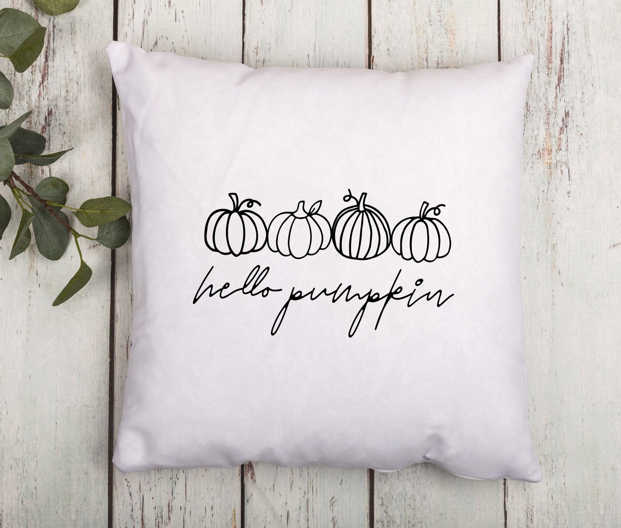 Kissen | hello pumpkin | Kürbis Liebe | 40 x 40 cm - Roo's Gift Shop