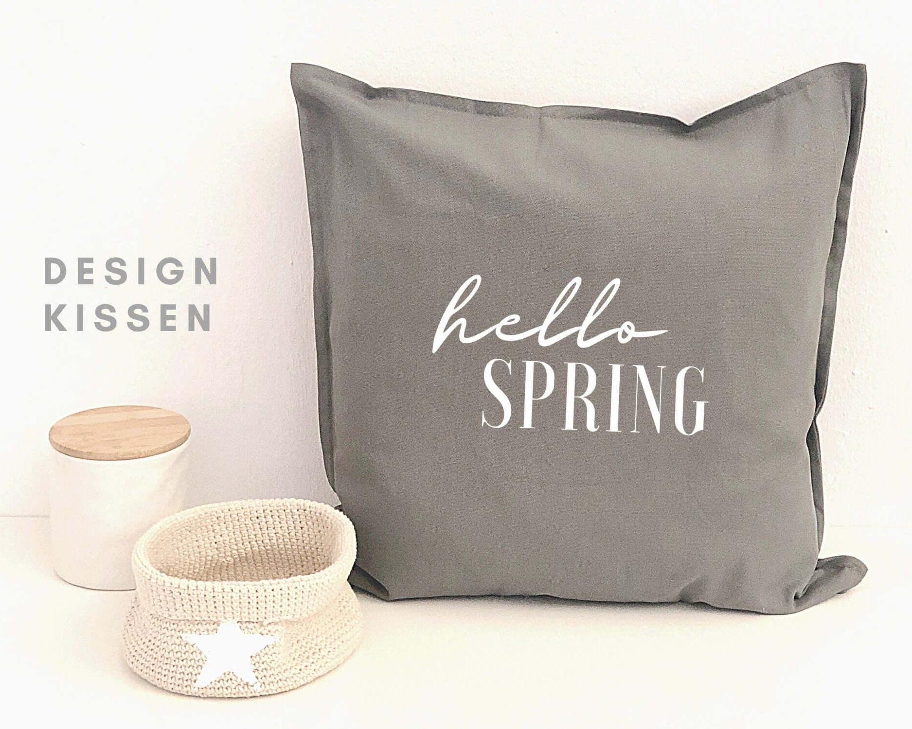 Kissen | HELLO SPRING | Frühling - Roo's Gift Shop