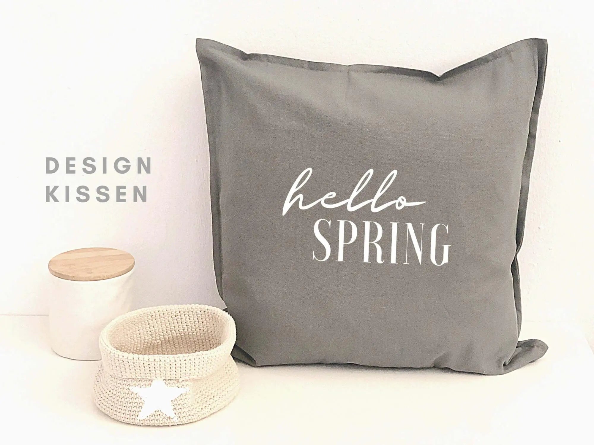 Kissen | HELLO SPRING | Frühling - Roo's Gift Shop
