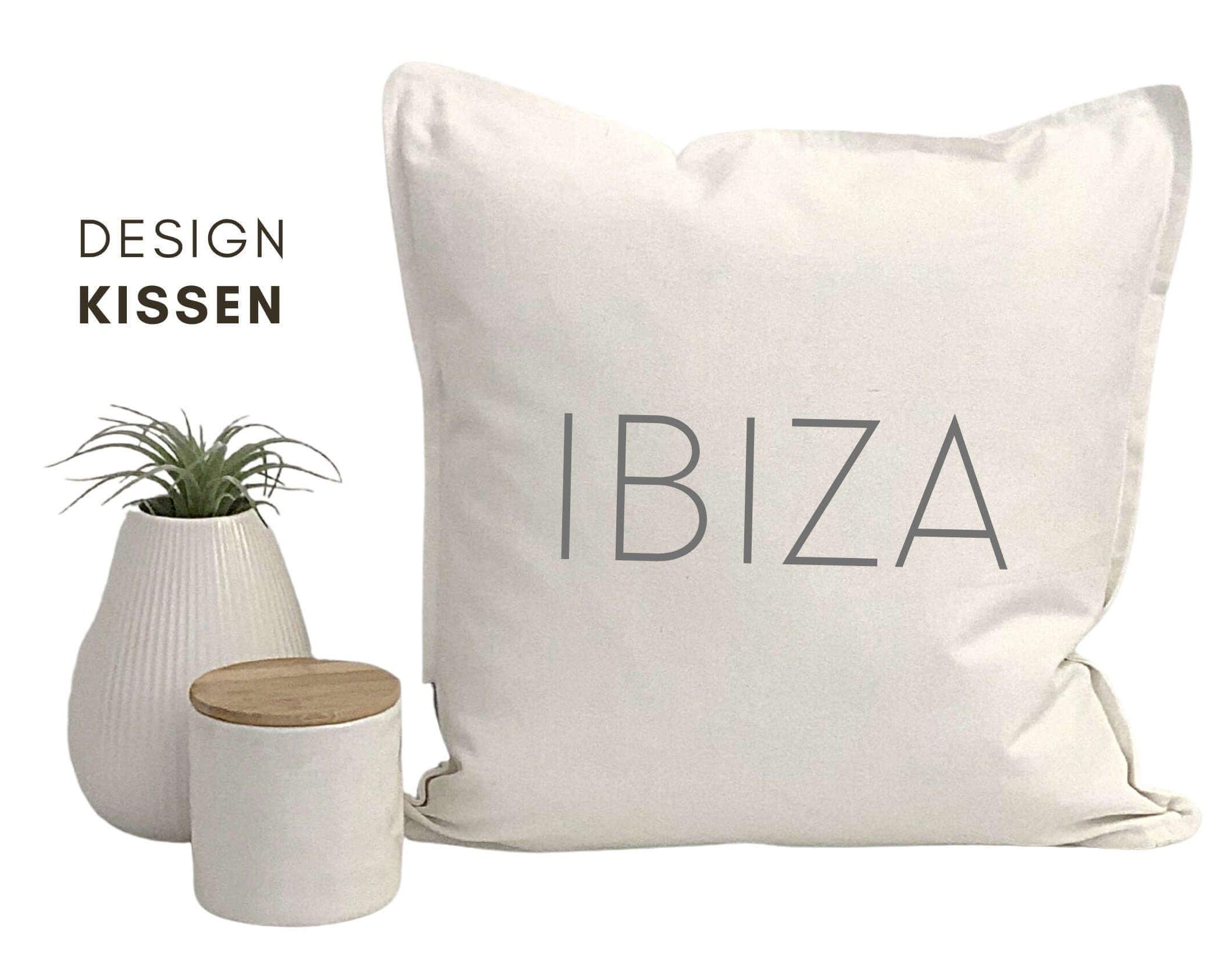 Kissen | IBIZA | schwarz, grau, sand, weiß - Roo's Gift Shop