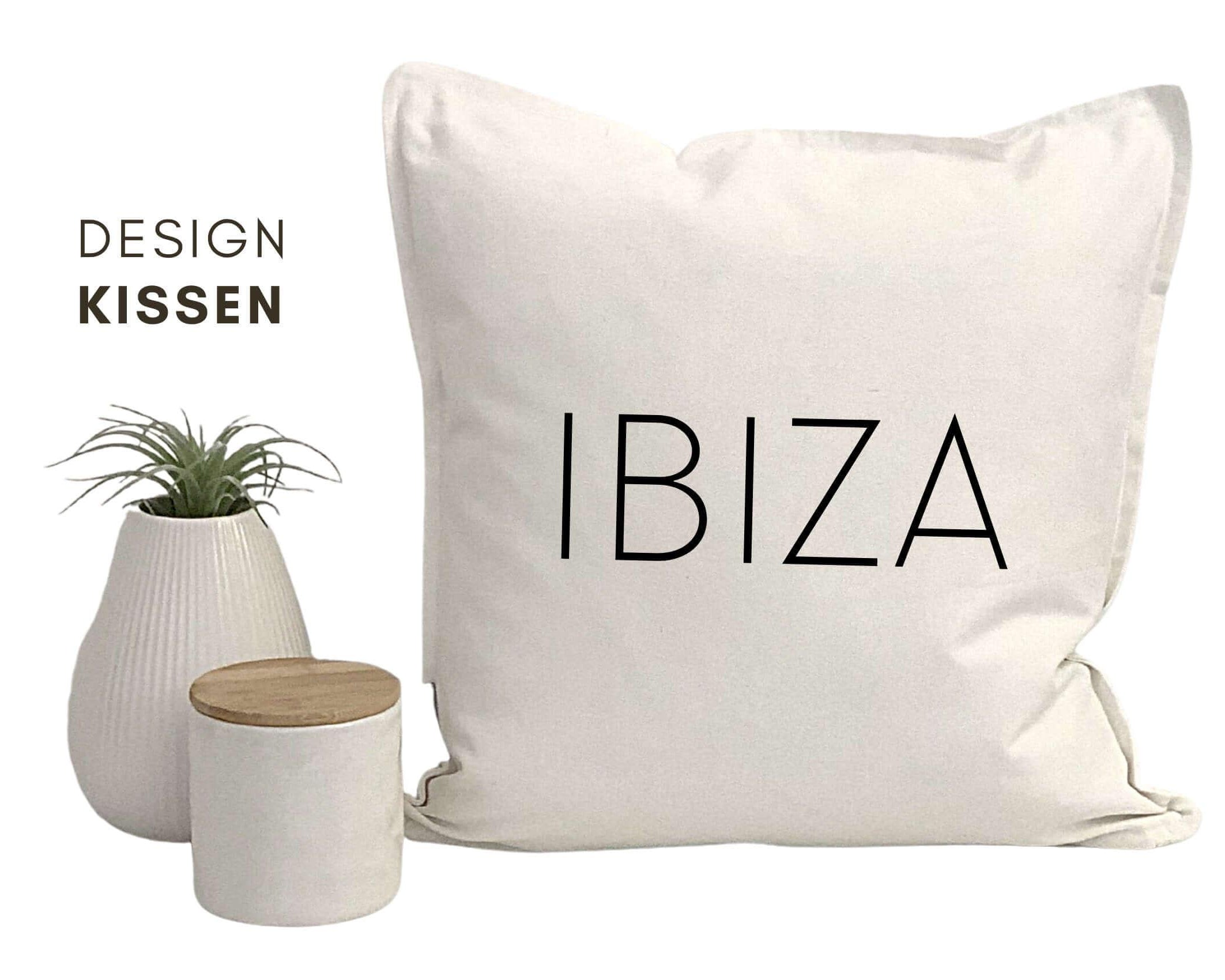 Kissen | IBIZA | schwarz, grau, sand, weiß - Roo's Gift Shop