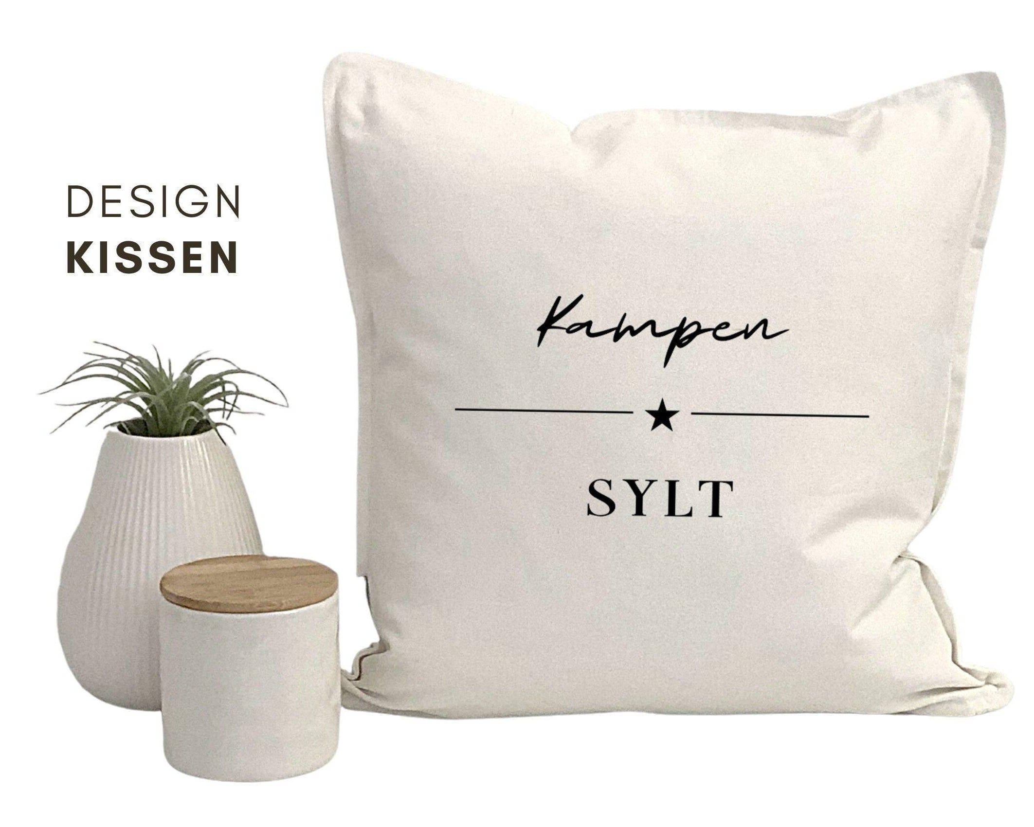 Kissen | Kampen Sylt | Kissenbezug im Strandhaus-Stil - Roo's Gift Shop