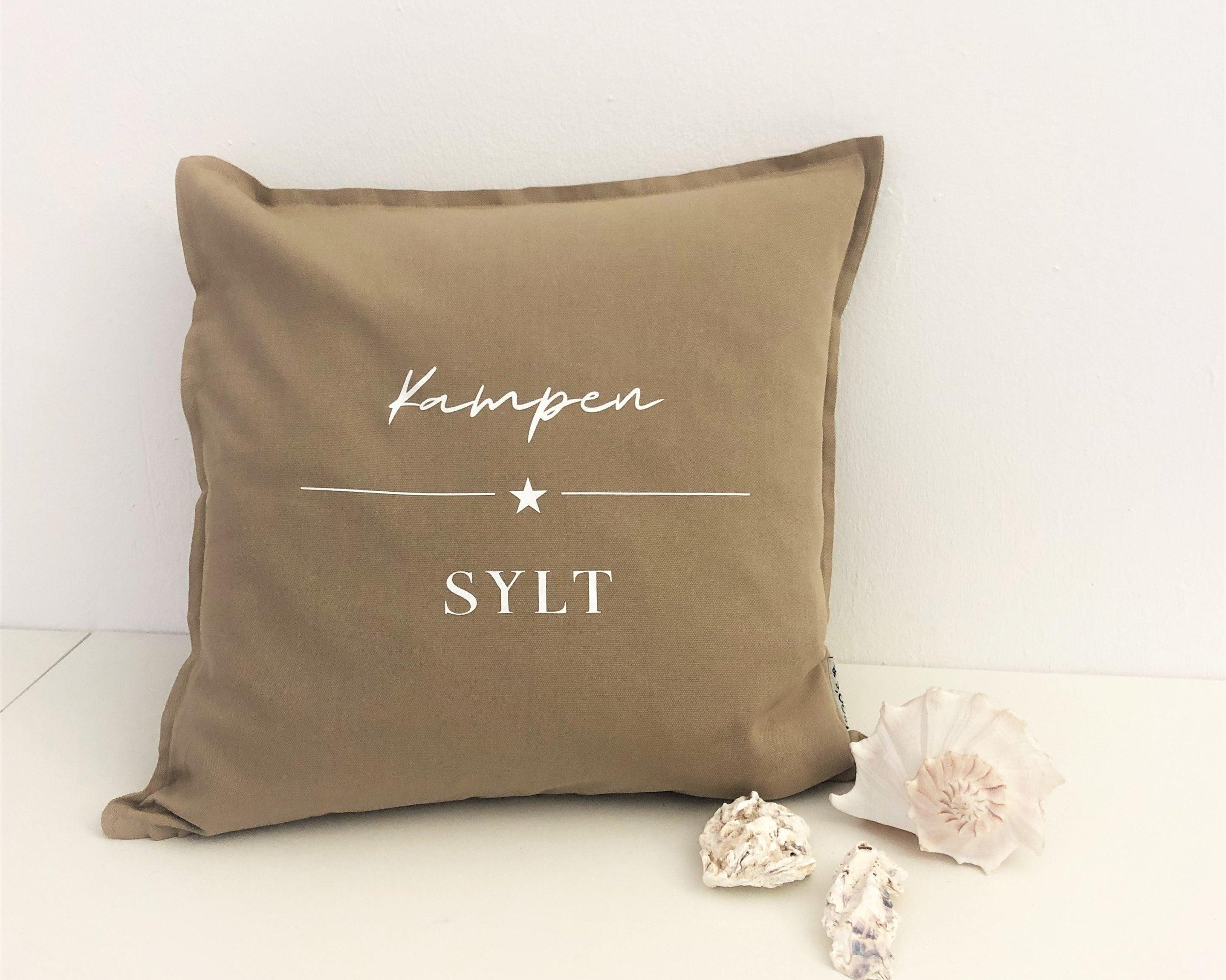 Kissen | Kampen Sylt | Kissenbezug im Strandhaus-Stil - Roo's Gift Shop