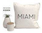 Kissen | MIAMI | 50 x 50 cm | schwarz, grau, sand, weiß - Roo's Gift Shop