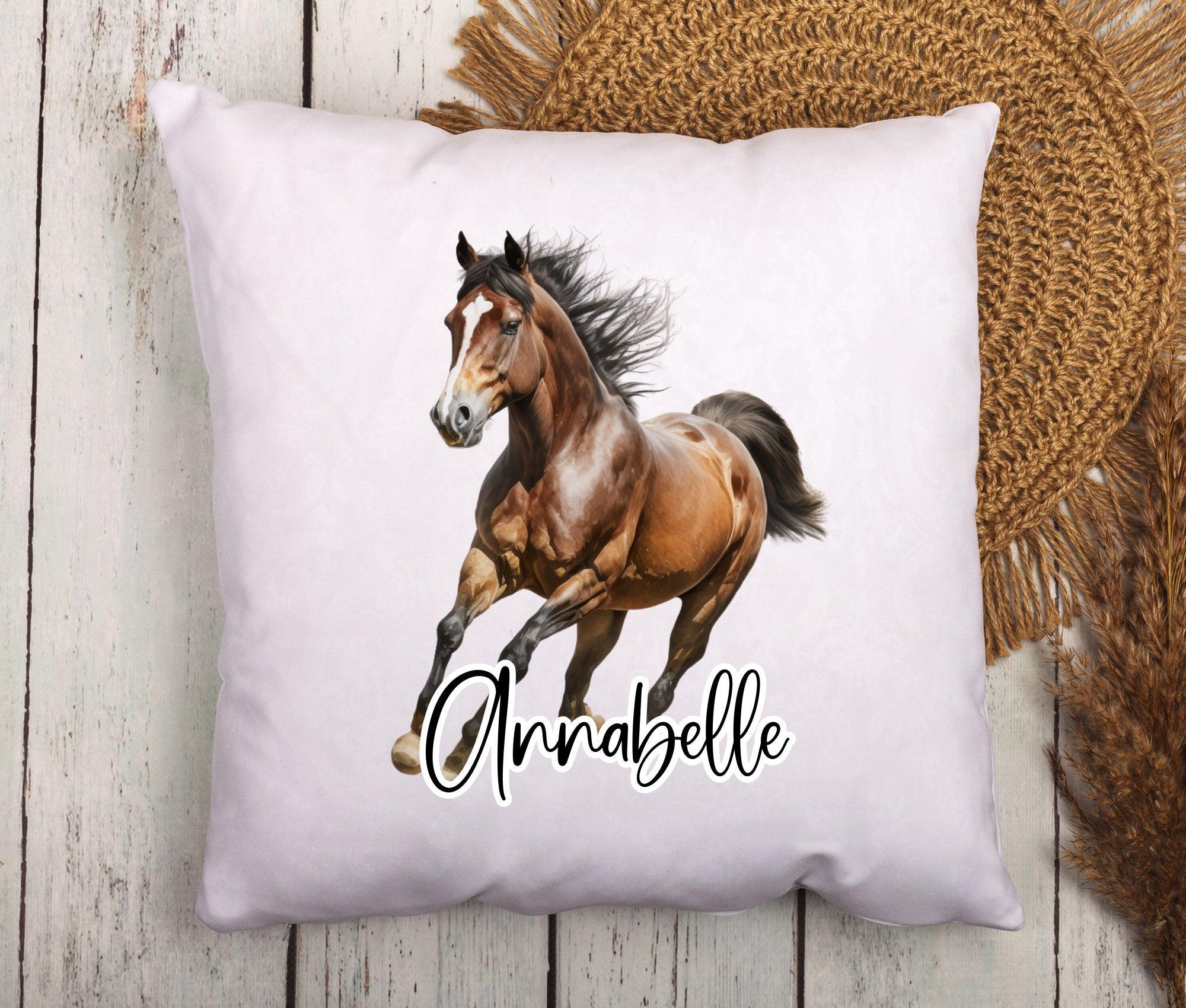 Kissen | Pferde | personalisiert | 40 x 40 cm - Roo's Gift Shop