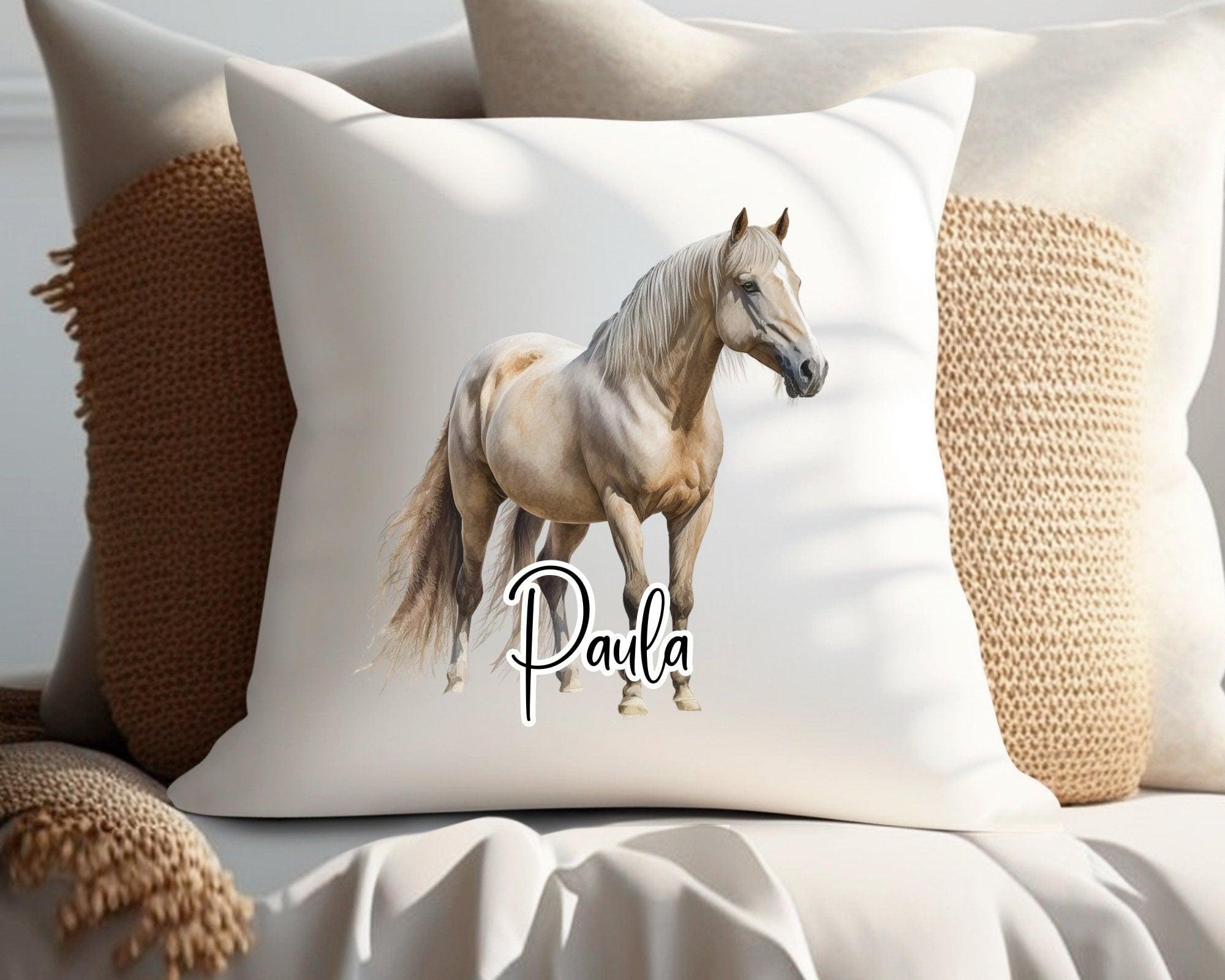 Kissen | Pferde | personalisiert | 40 x 40 cm - Roo's Gift Shop