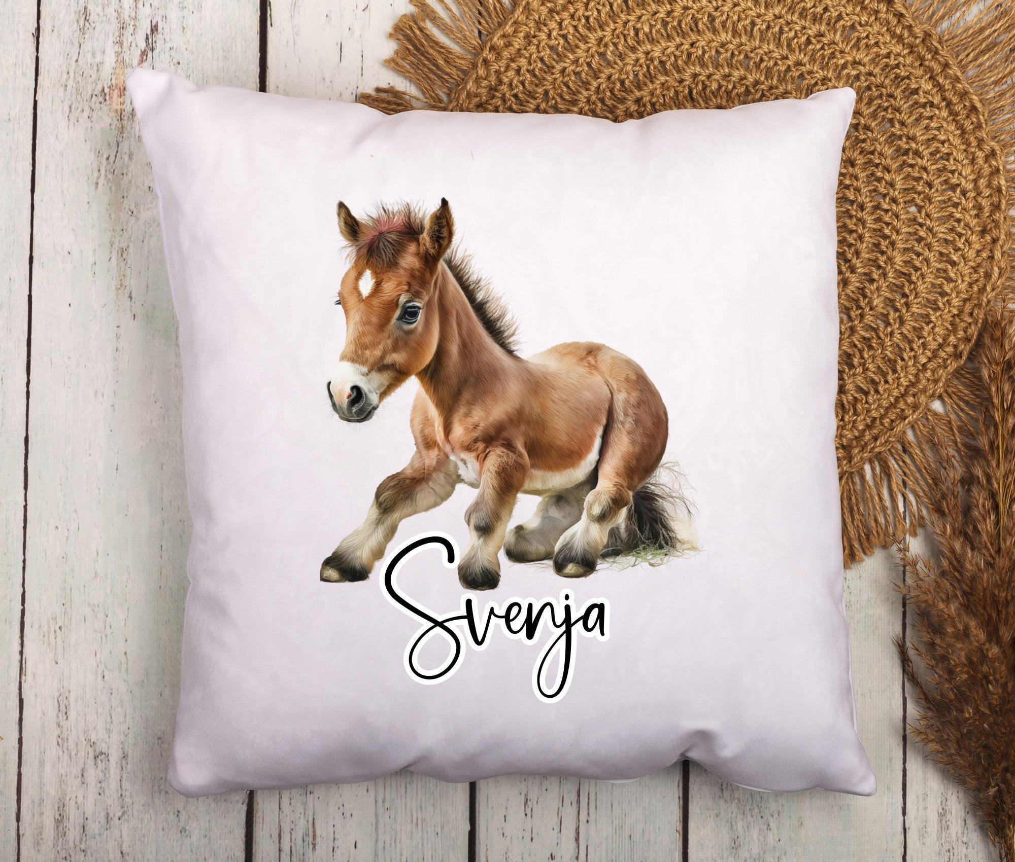 Kissen | Pferde | personalisiert | 40 x 40 cm - Roo's Gift Shop