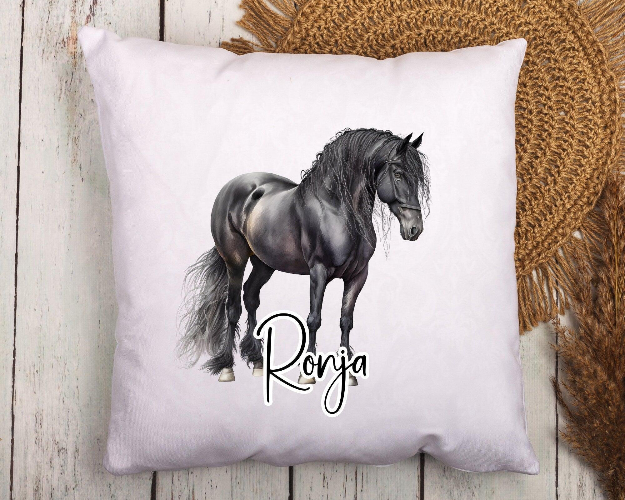 Kissen | Pferde | personalisiert | 40 x 40 cm - Roo's Gift Shop