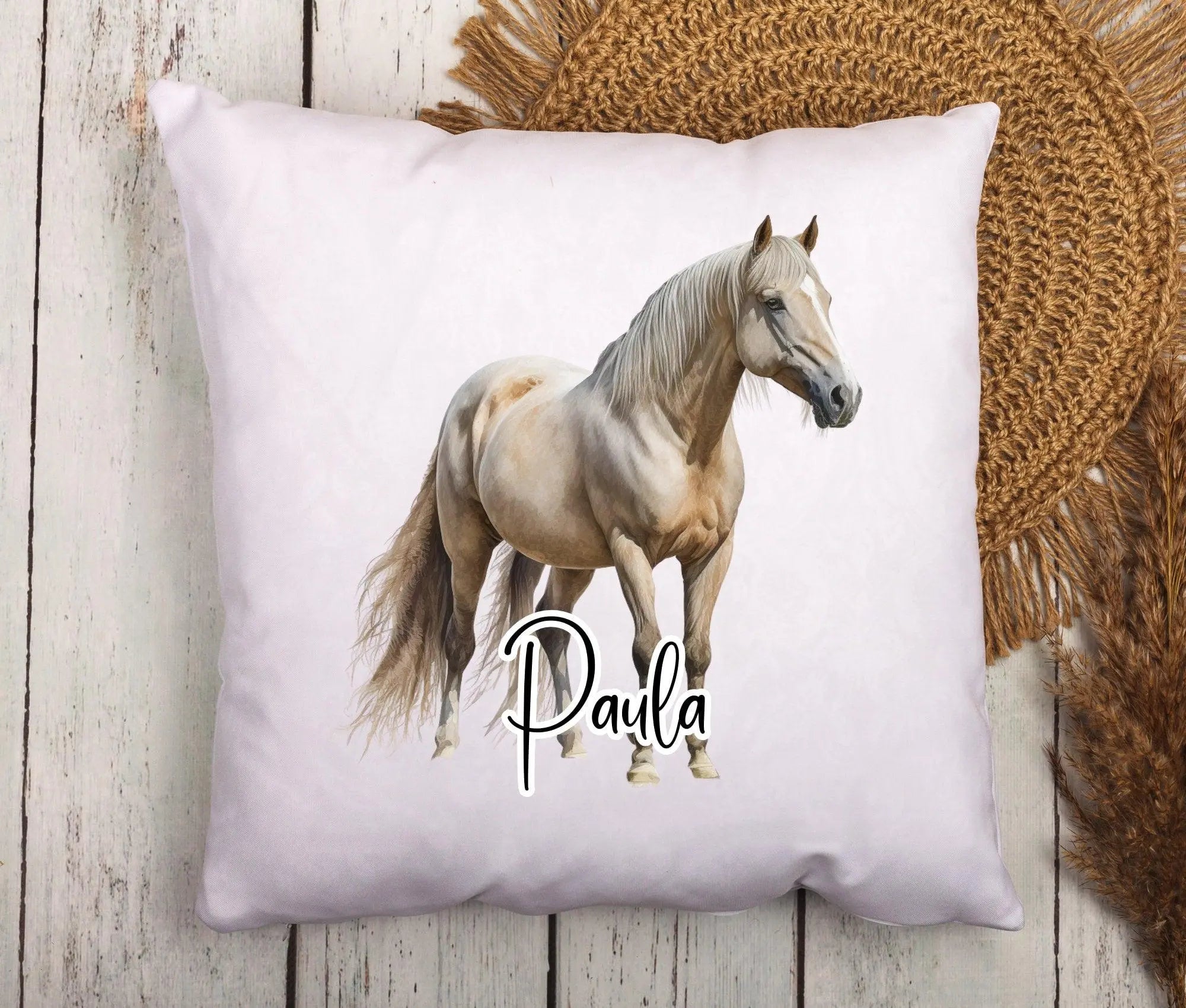 Kissen | Pferde | personalisiert | 40 x 40 cm - Roo's Gift Shop