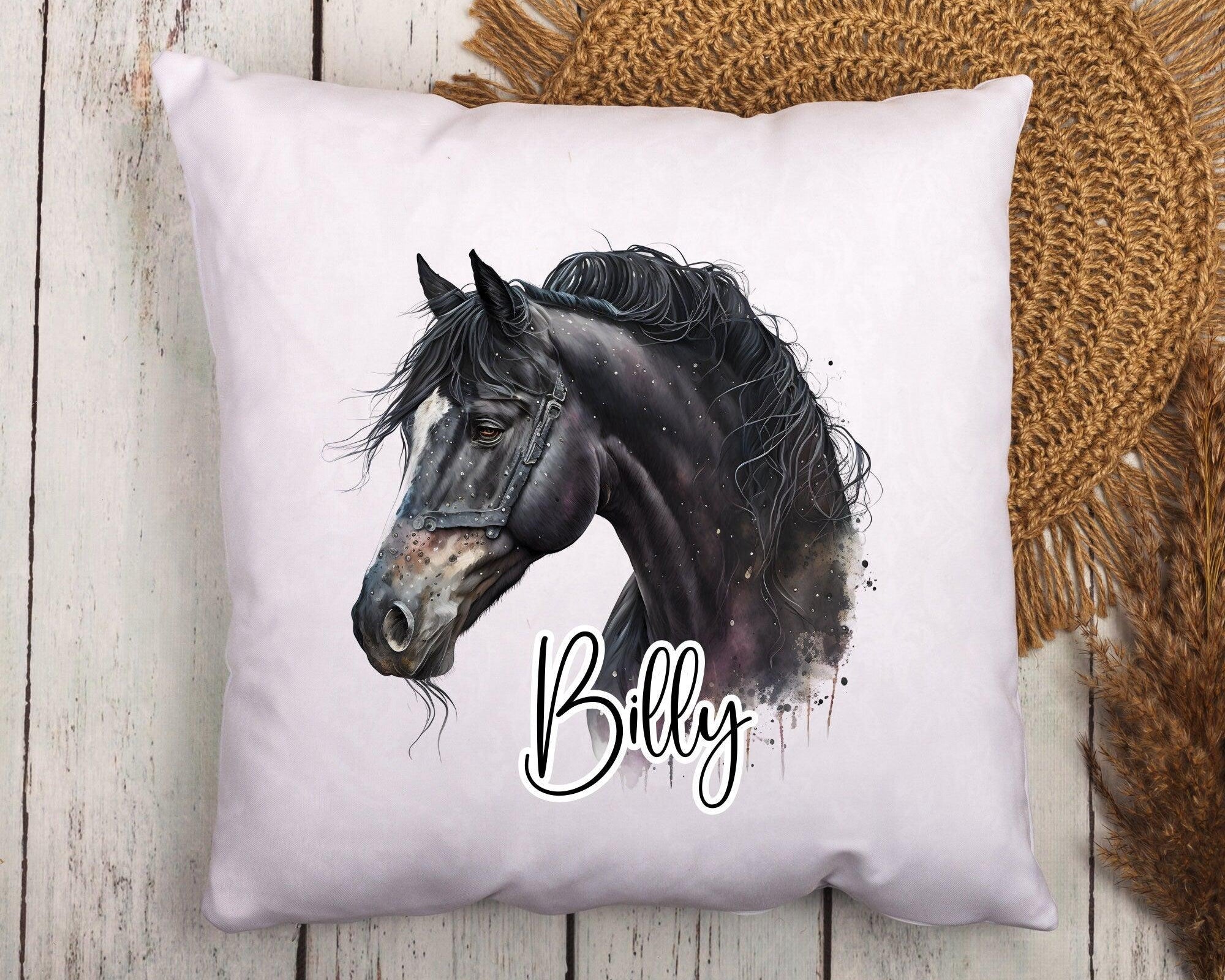 Kissen | Pferde | personalisiert | 40 x 40 cm - Roo's Gift Shop