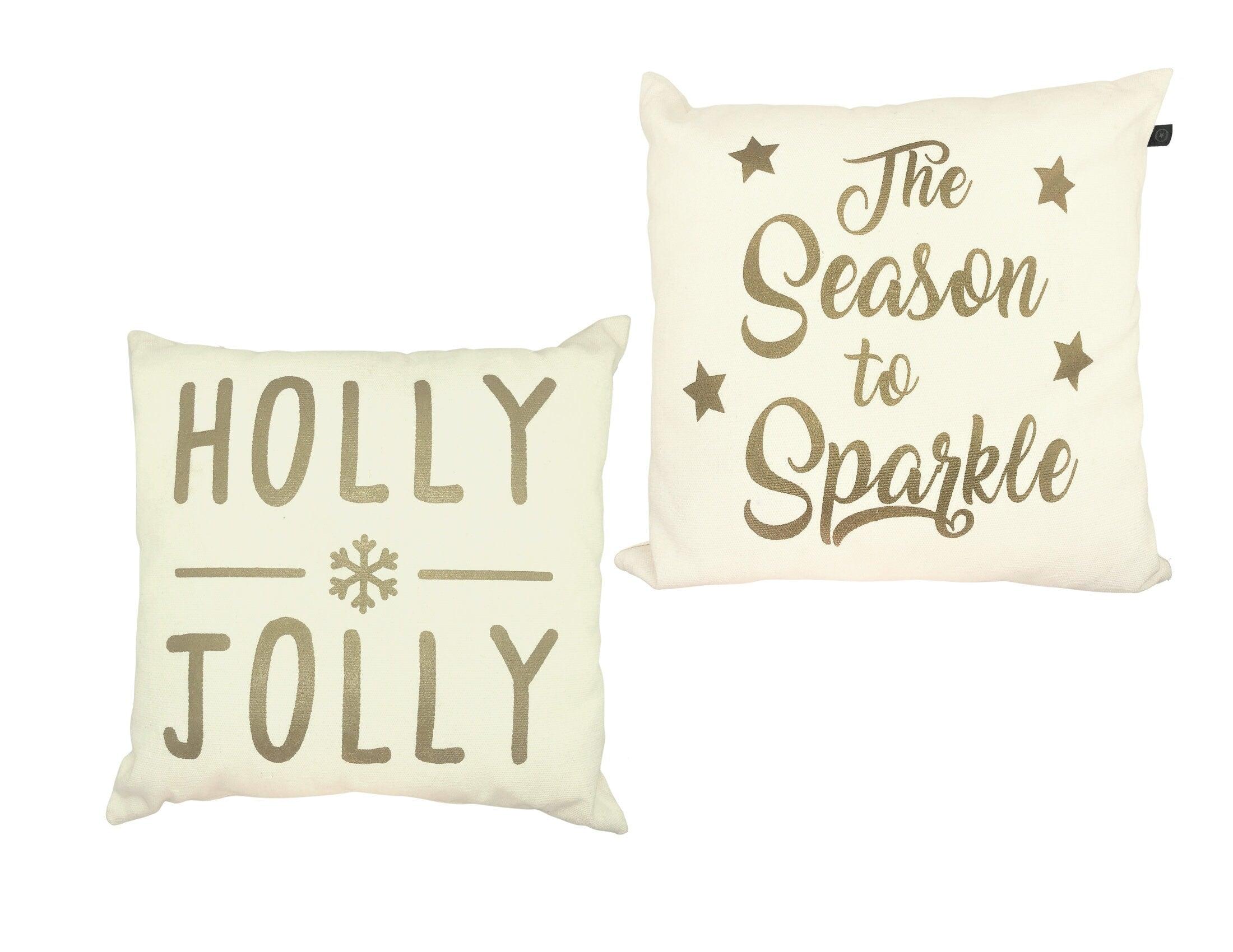 Kissen | Weihnachten | creme gold - Roo's Gift Shop