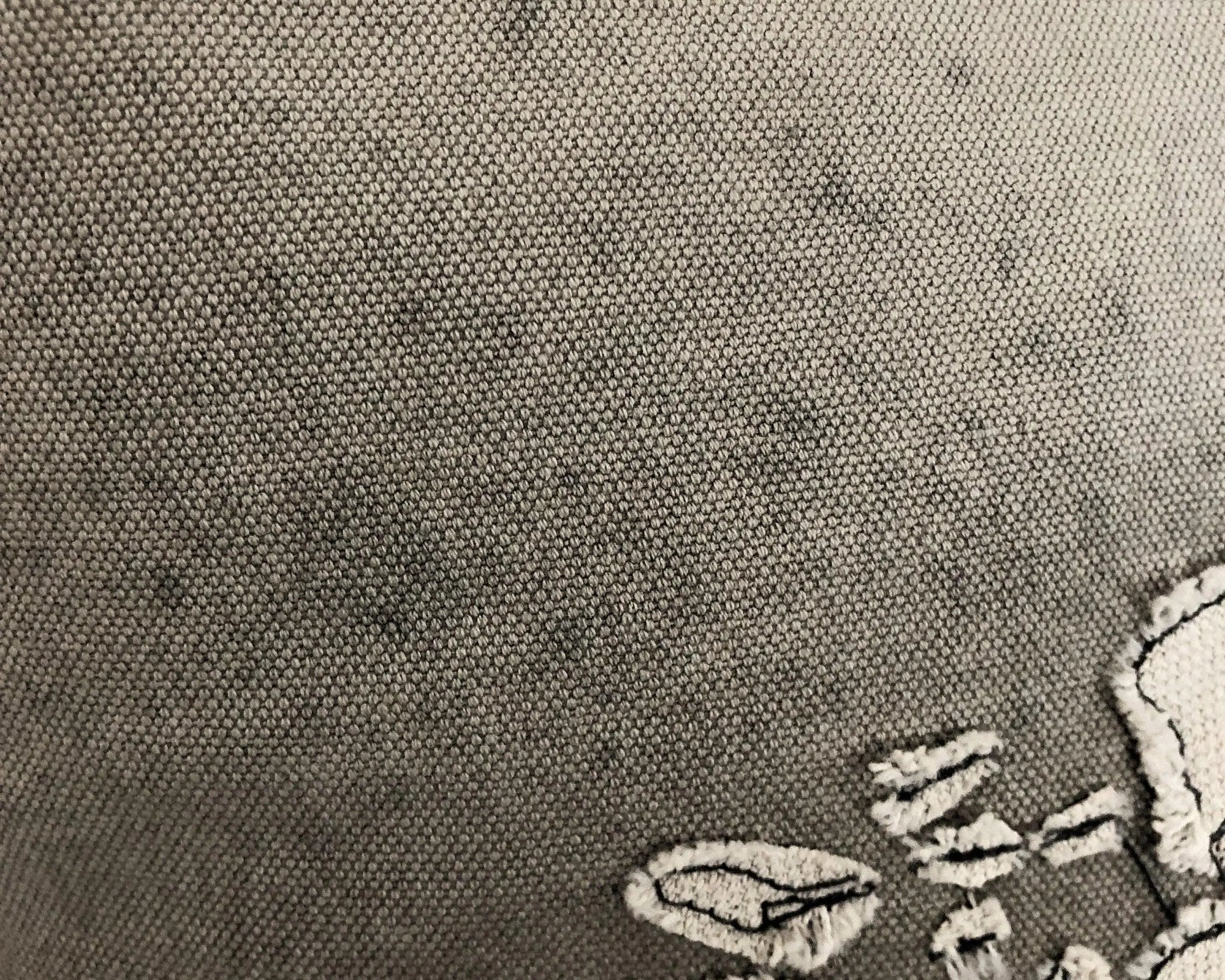 Kissen | Weltkarte | inkl. Füllung | XXL | hellgrau - Roo's Gift Shop