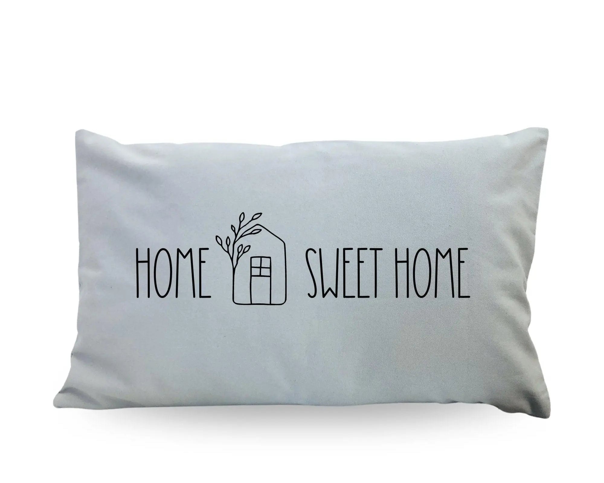 Kissenbezug | Home Sweet Home | beige oder grau - Roo's Gift Shop