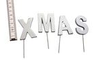 Kleine Holzbuchstaben XMAS | DIY | zum Stecken | natur oder silber - Roo's Gift Shop