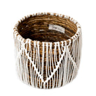 Korb aus Seegras ORIS | Runder Blumenkorb Boho - Roo's Gift Shop