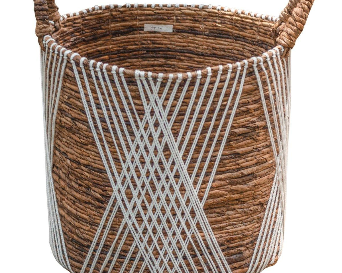 Korb JUWANA aus Bananenfasern | Aufbewahrung | Pflanzen | Wäsche (in S,M,L) - Roo's Gift Shop