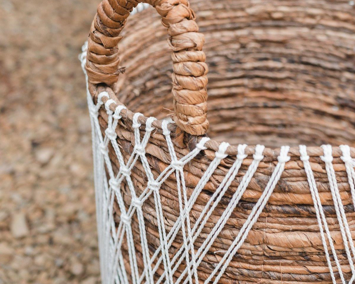 Korb JUWANA aus Bananenfasern | Aufbewahrung | Pflanzen | Wäsche (in S,M,L) - Roo's Gift Shop