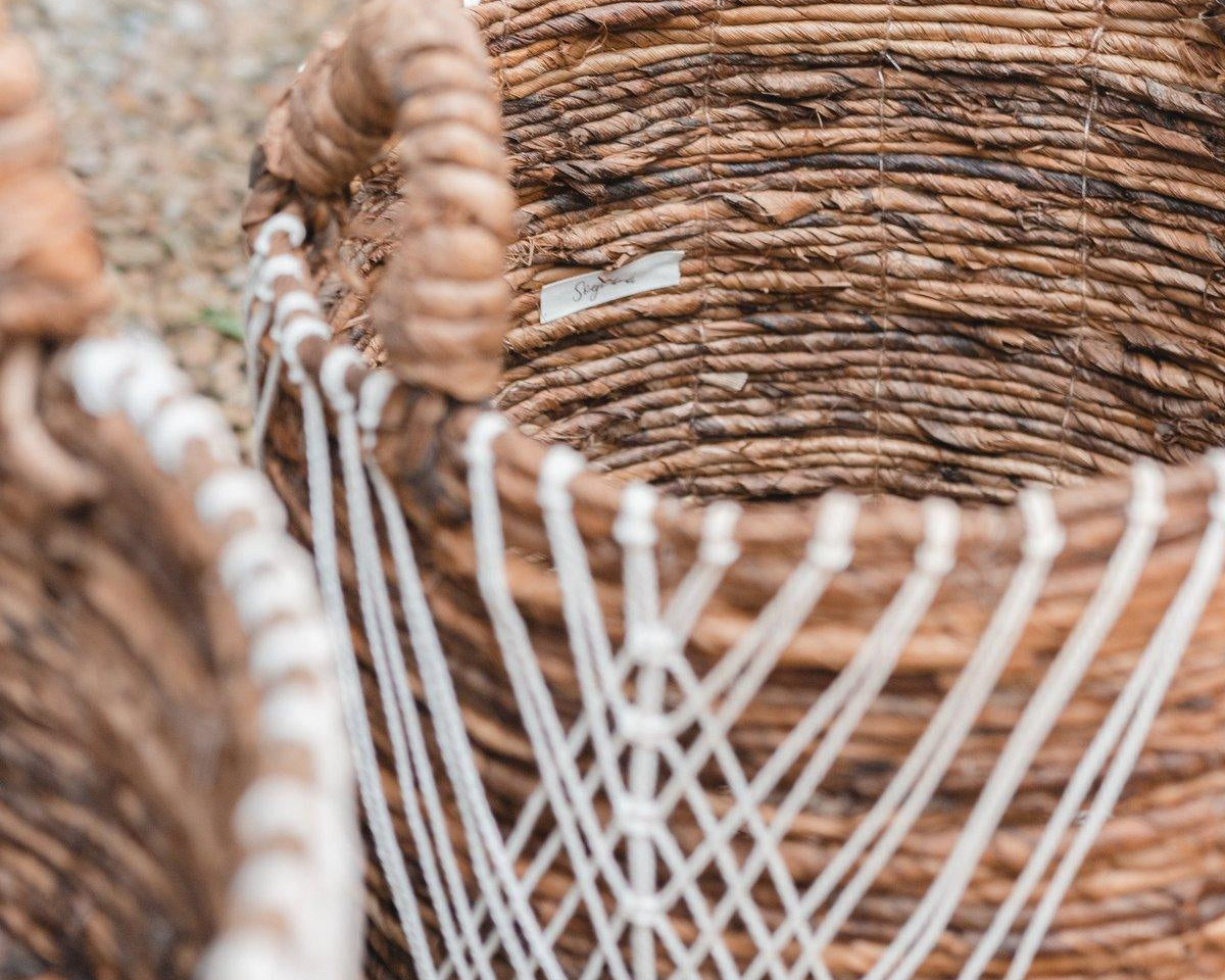 Korb JUWANA aus Bananenfasern | Aufbewahrung | Pflanzen | Wäsche (in S,M,L) - Roo's Gift Shop