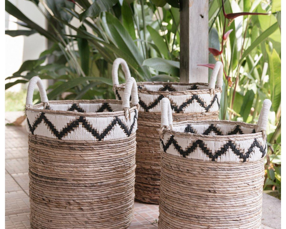 Korb | Wäschekorb | Pflanzkorb DALU aus Bananenfaser (3 Größen) - Roo's Gift Shop