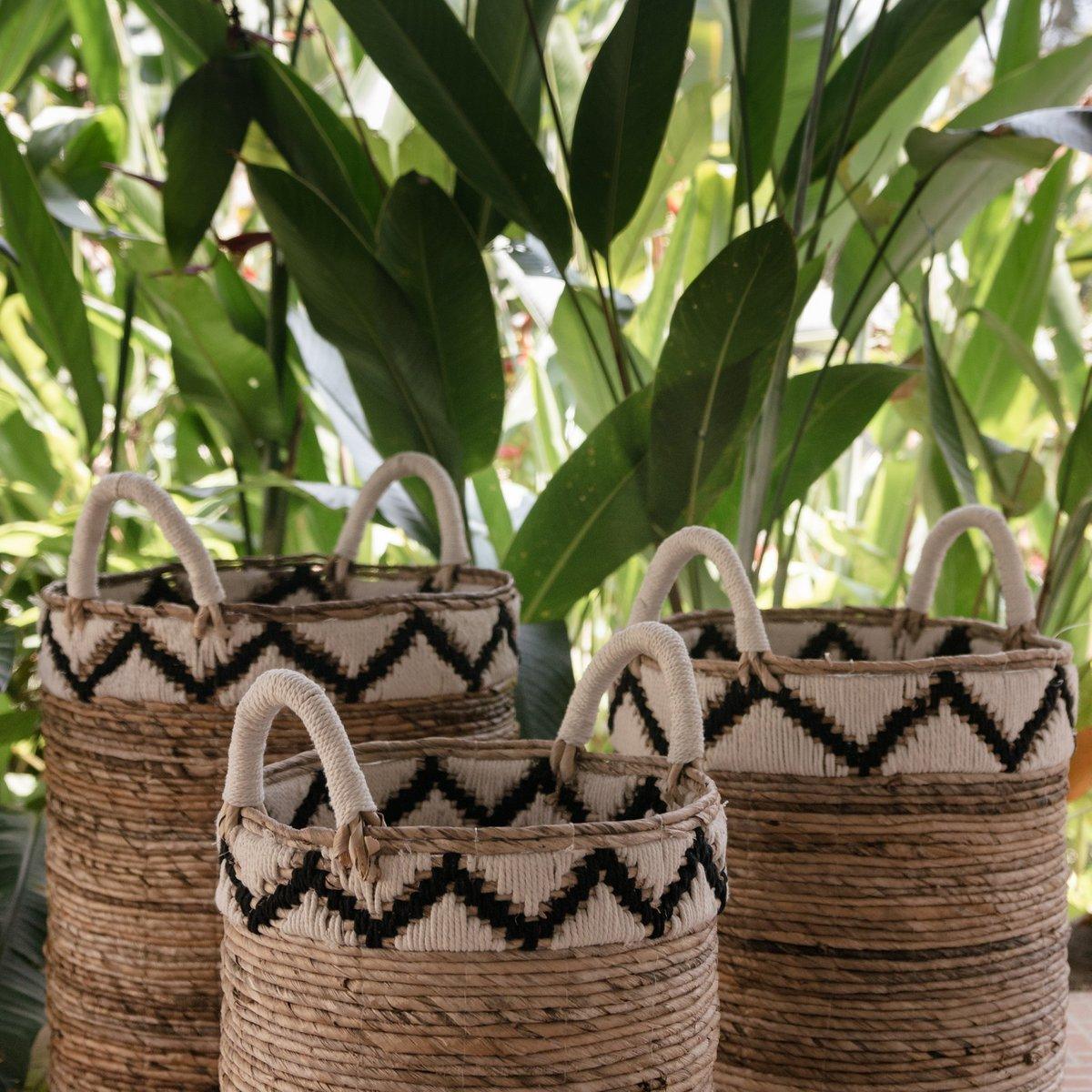Korb | Wäschekorb | Pflanzkorb DALU aus Bananenfaser (3 Größen) - Roo's Gift Shop