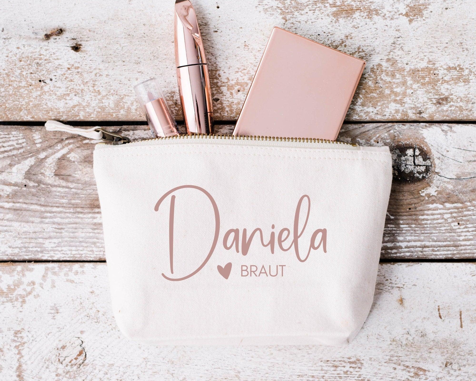 Kosmetiktasche Braut | personalisiert | Geschenk Trauzeugin - Roo's Gift Shop