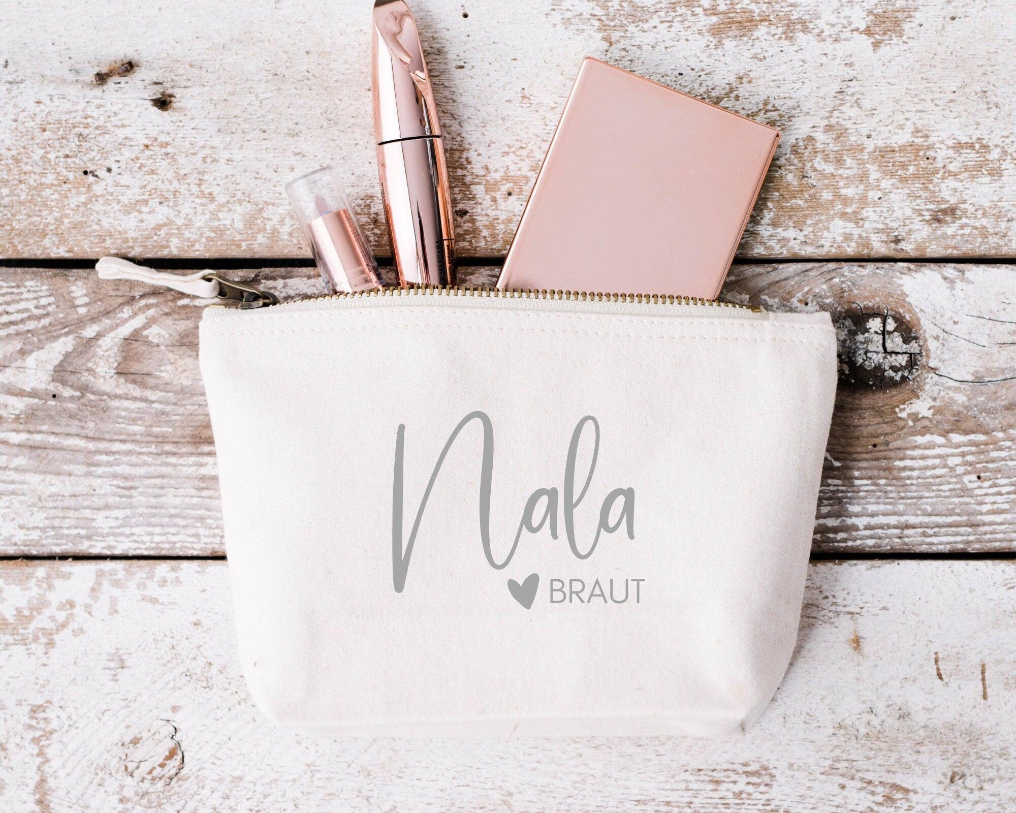 Kosmetiktasche Braut | personalisiert | Geschenk Trauzeugin - Roo's Gift Shop