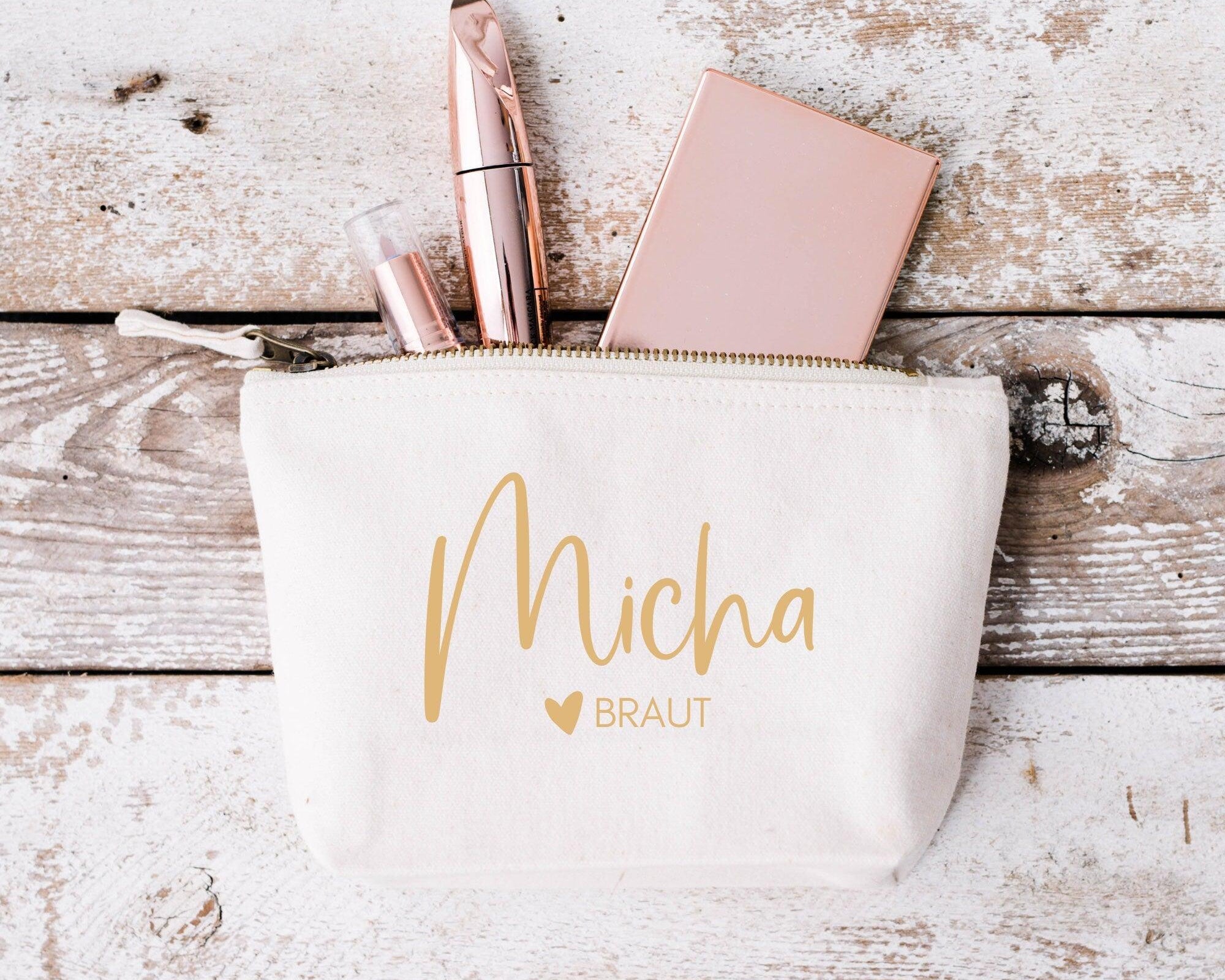 Kosmetiktasche Braut | personalisiert | Geschenk Trauzeugin - Roo's Gift Shop
