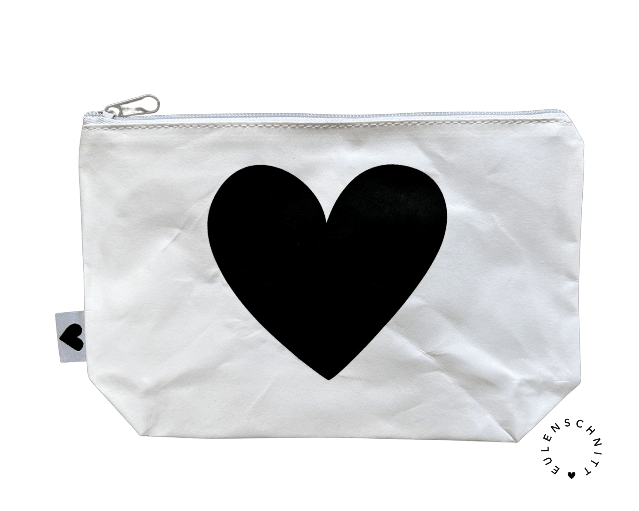 Kosmetiktasche | Papier | Eulenschnitt | weiß Herz - Roo's Gift Shop
