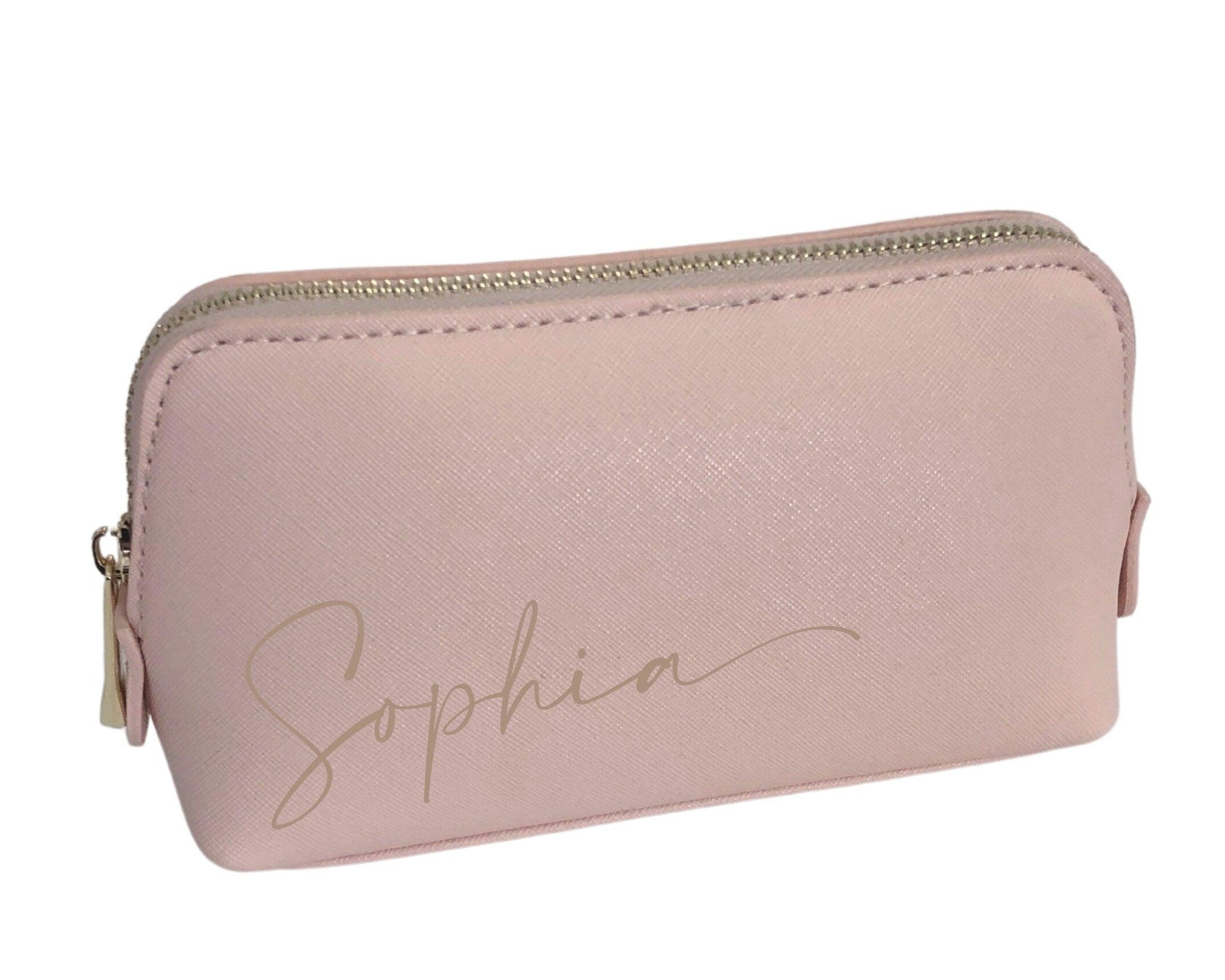 Kosmetiktasche | Schminktasche | personalisierbar | schwarz oder rosa - Roo's Gift Shop