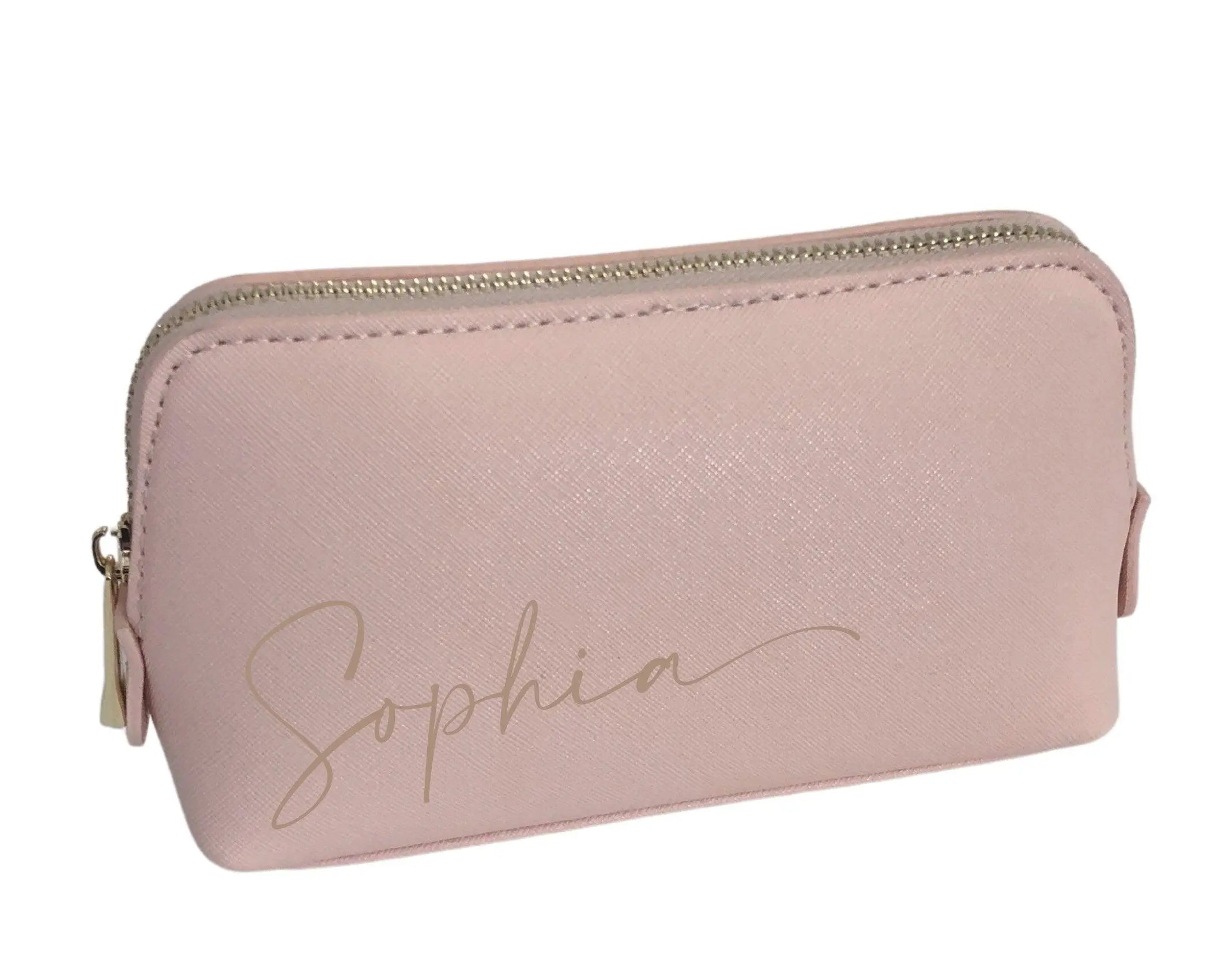 Kosmetiktasche | Schminktasche | personalisierbar | schwarz oder rosa - Roo's Gift Shop