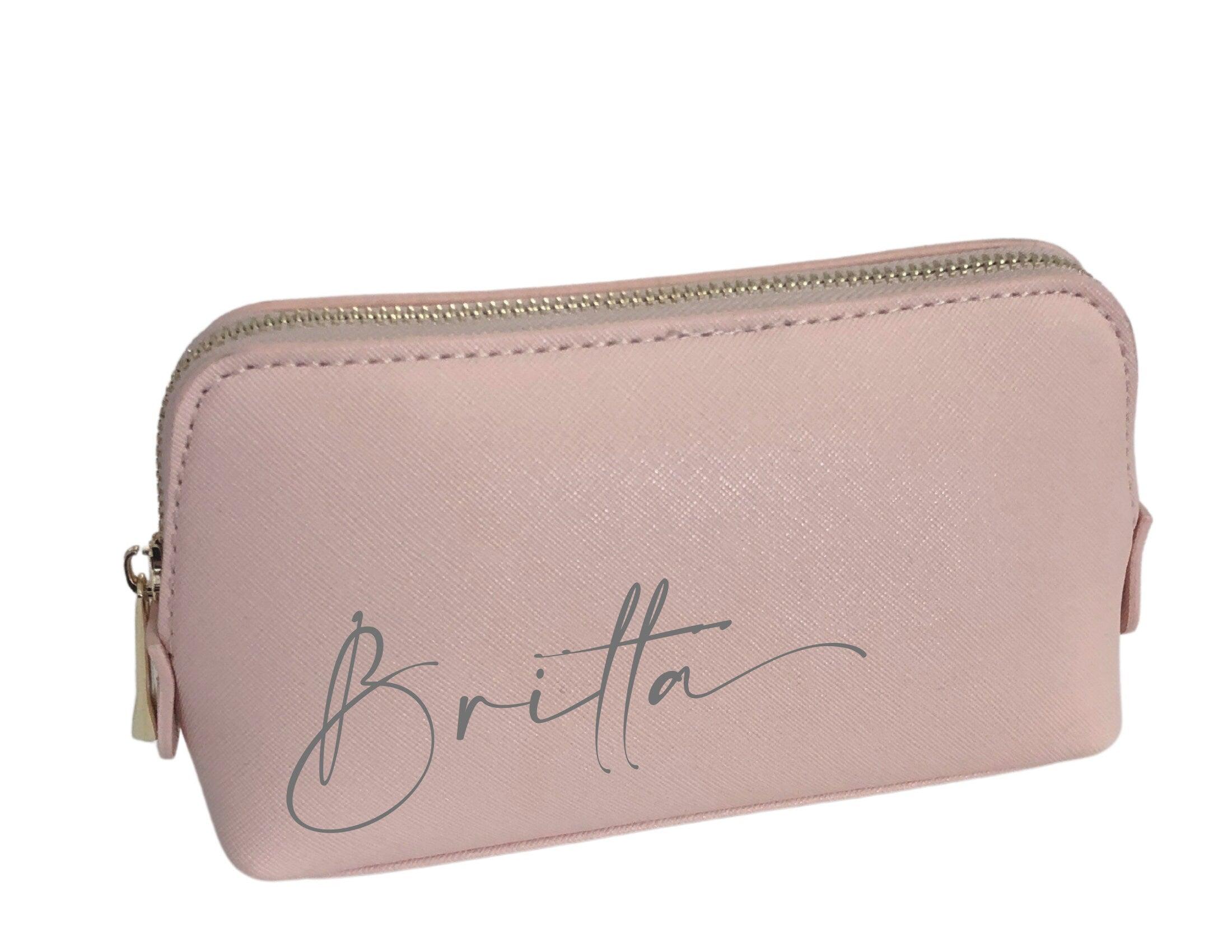 Kosmetiktasche | Schminktasche | personalisierbar | schwarz oder rosa - Roo's Gift Shop