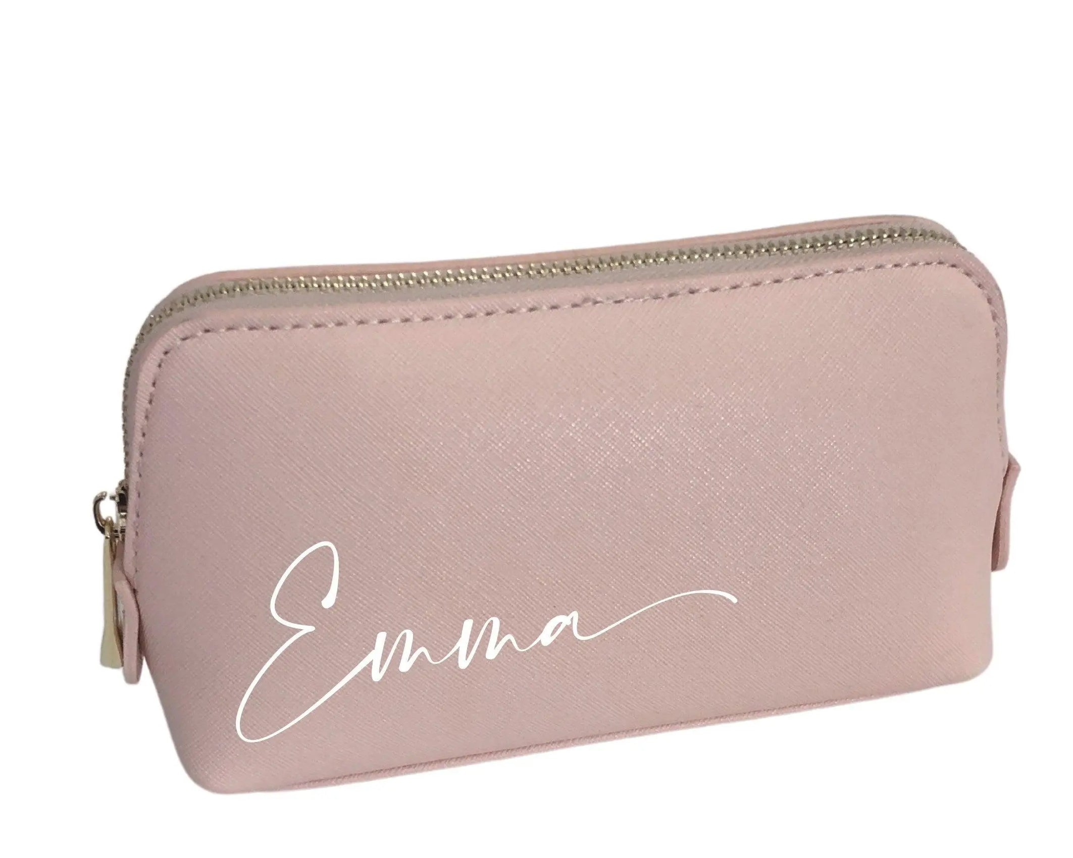 Kosmetiktasche | Schminktasche | personalisierbar | schwarz oder rosa - Roo's Gift Shop