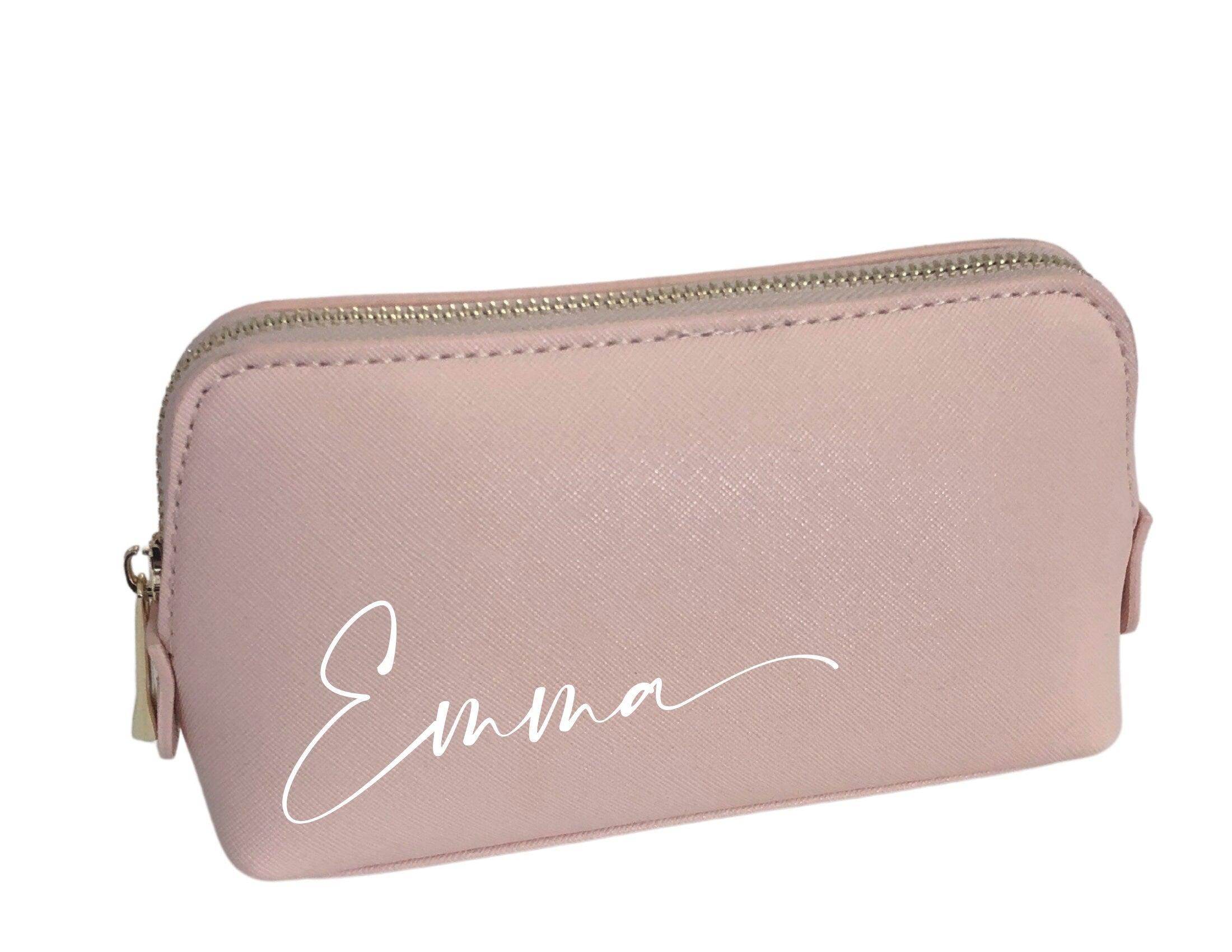 Kosmetiktasche | Schminktasche | personalisierbar | schwarz oder rosa - Roo's Gift Shop