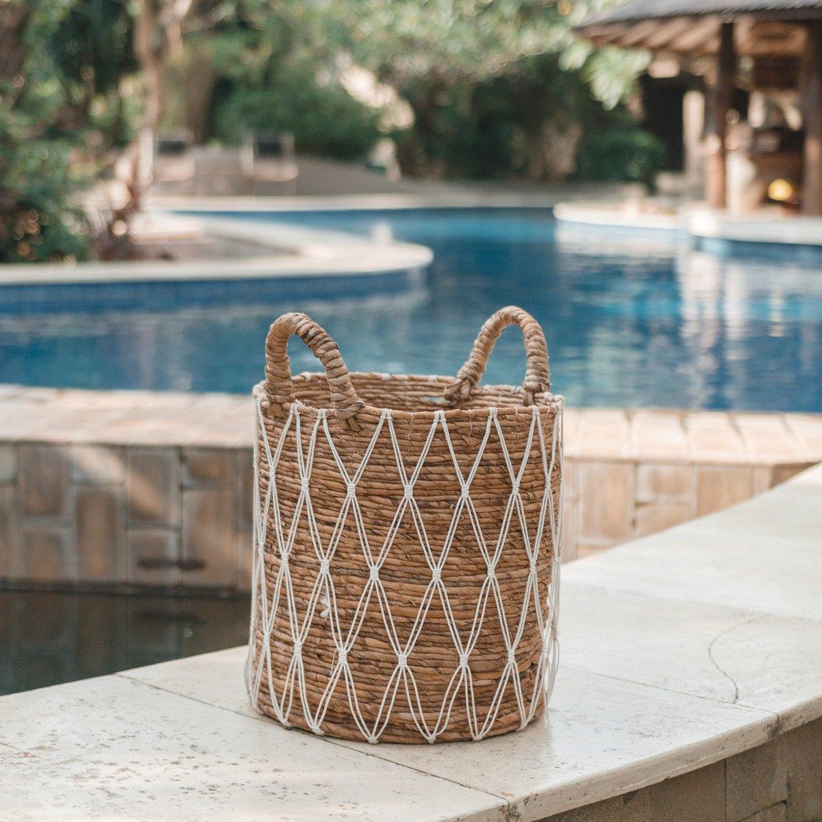 Laundry Basket | Plant Basket GARIAU made from Banana Fibre (3 sizes) - Roo's Gift Shop