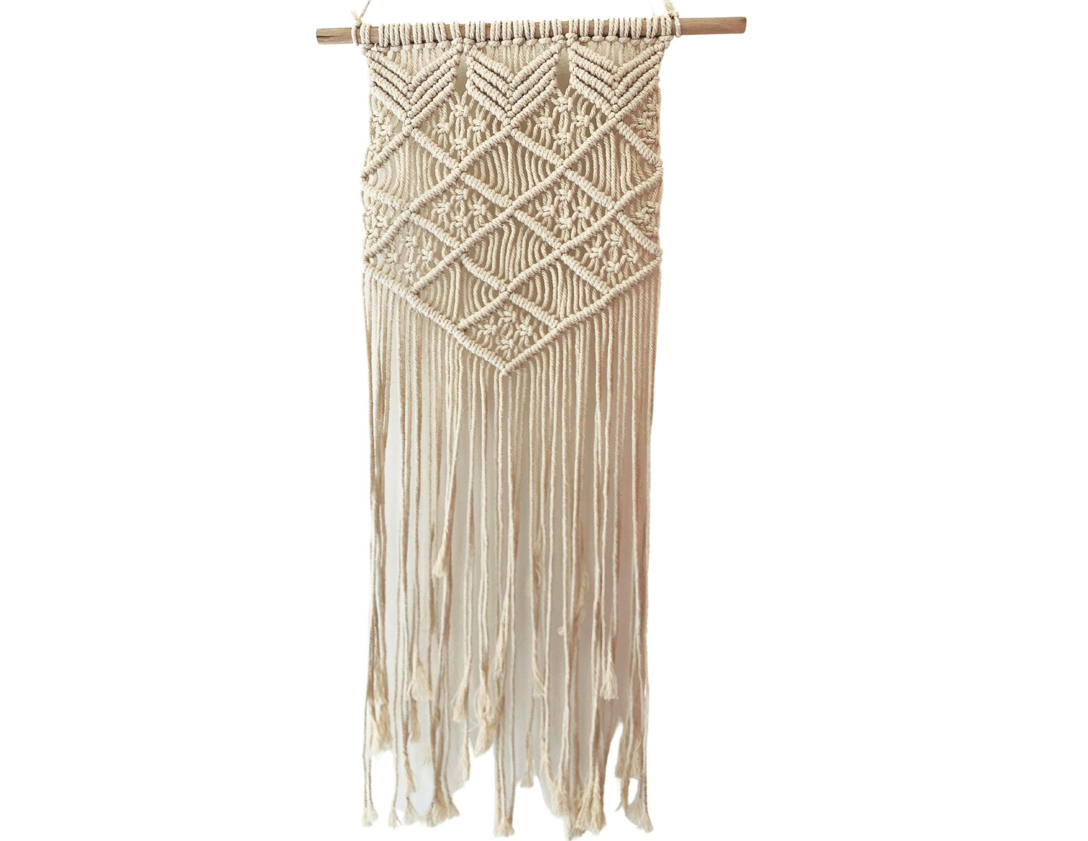 Makramee Wandbehang | Boho Wand Deko | beige - Roo's Gift Shop