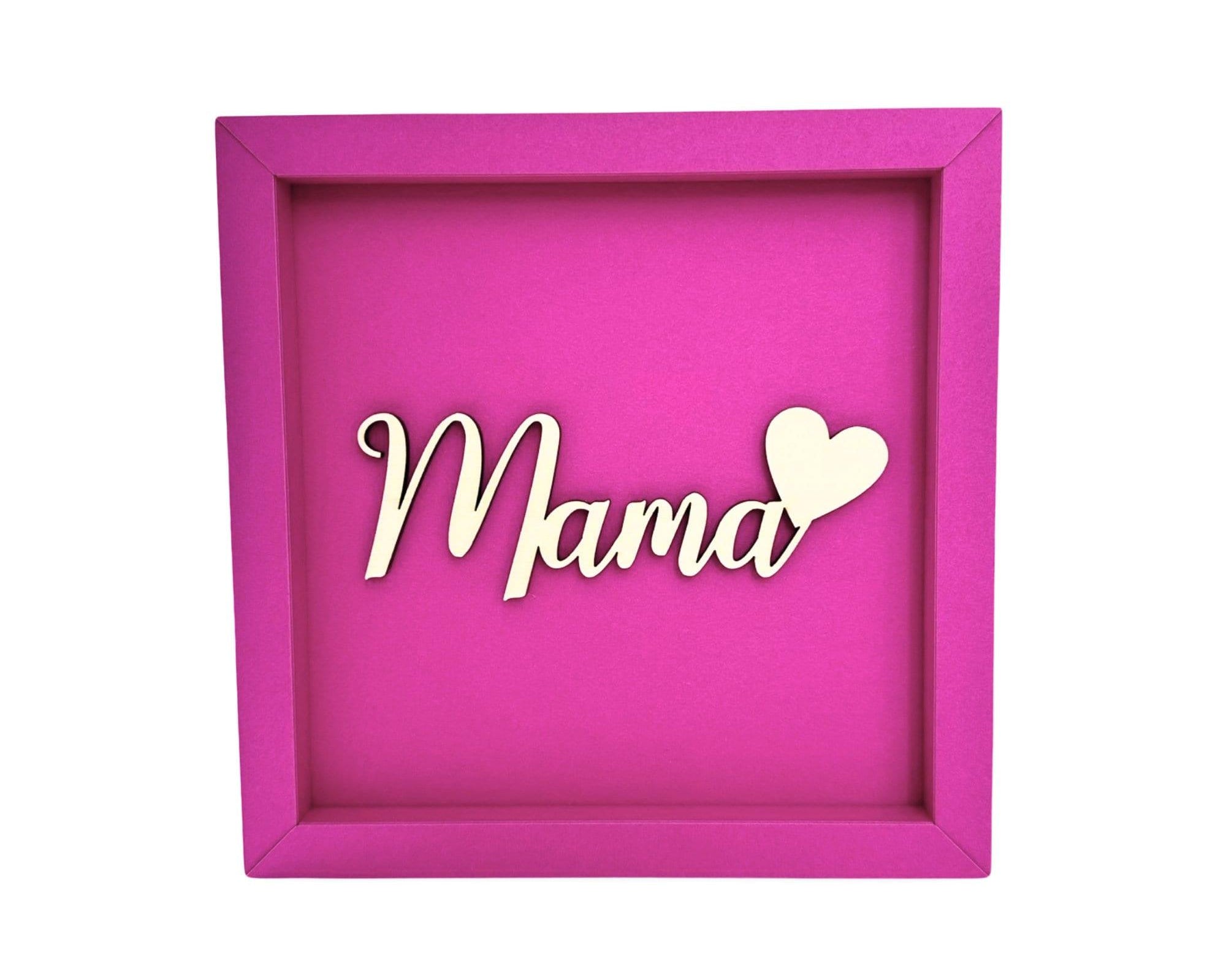 Mama | Schriftzug aus Holz | Filigrane Holzschrift - Roo's Gift Shop