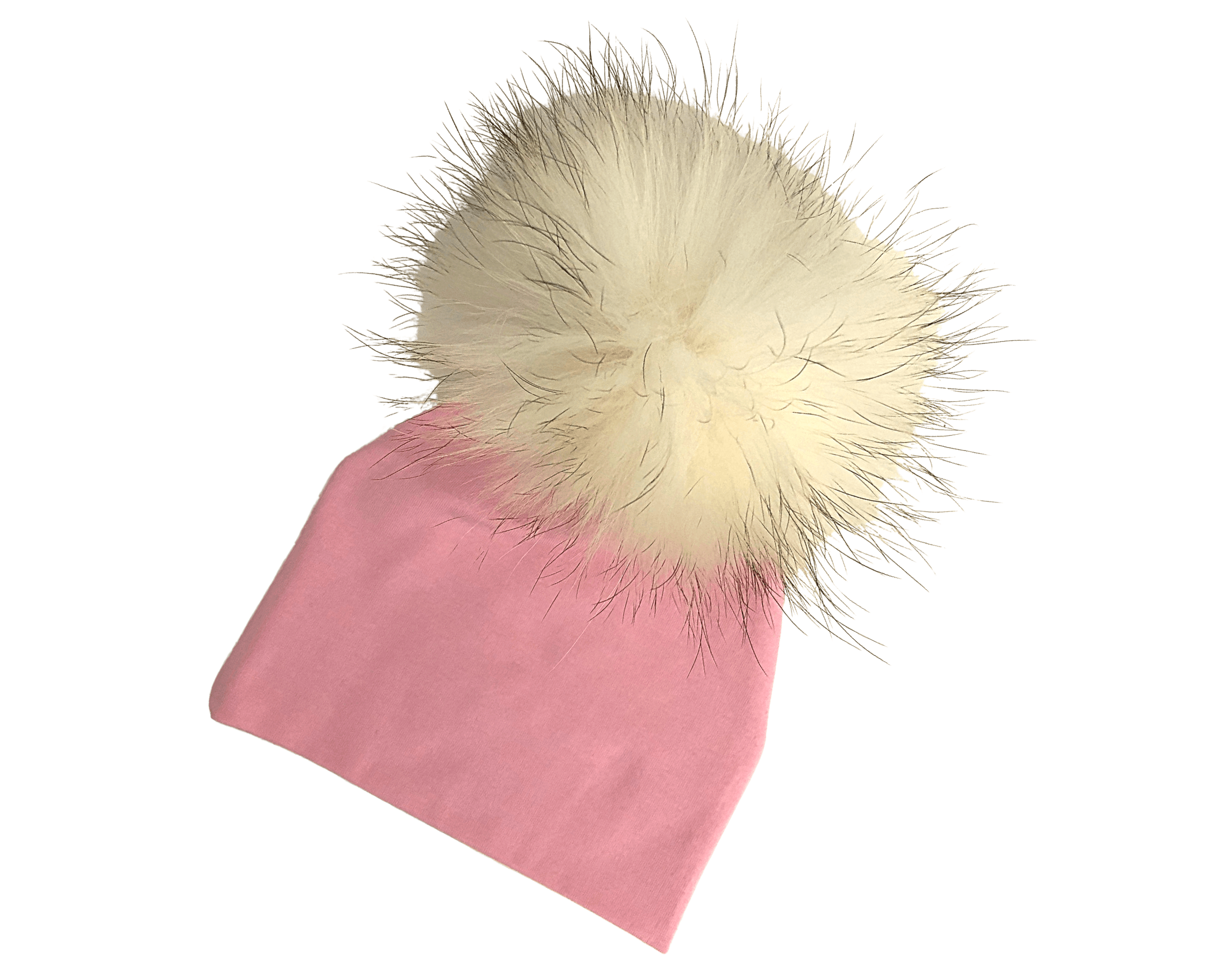 Mütze für Babys | Echtfell | rosa, hellblau - Roo's Gift Shop