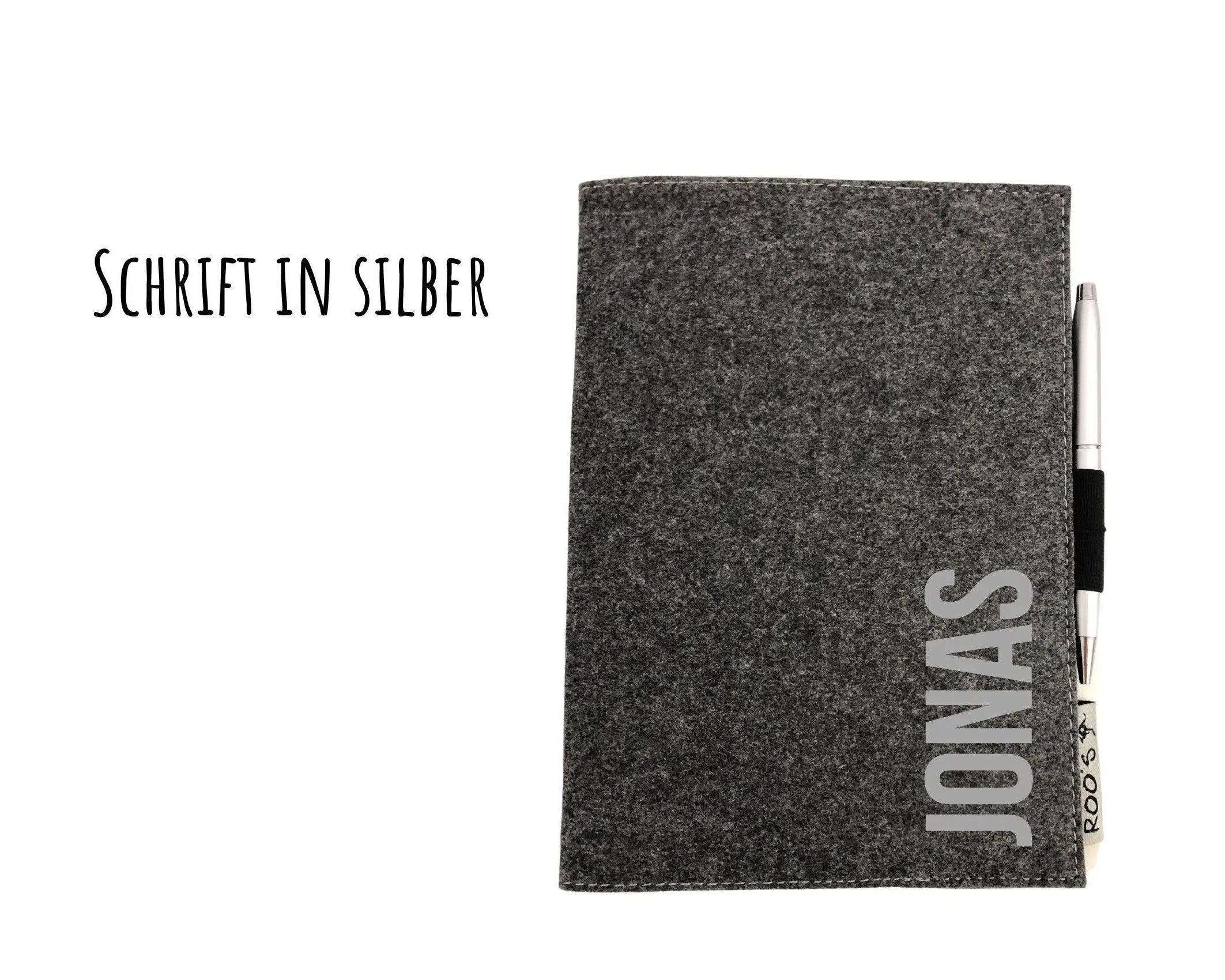 Notizbuch | personalisierte Filzhülle - Roo's Gift Shop