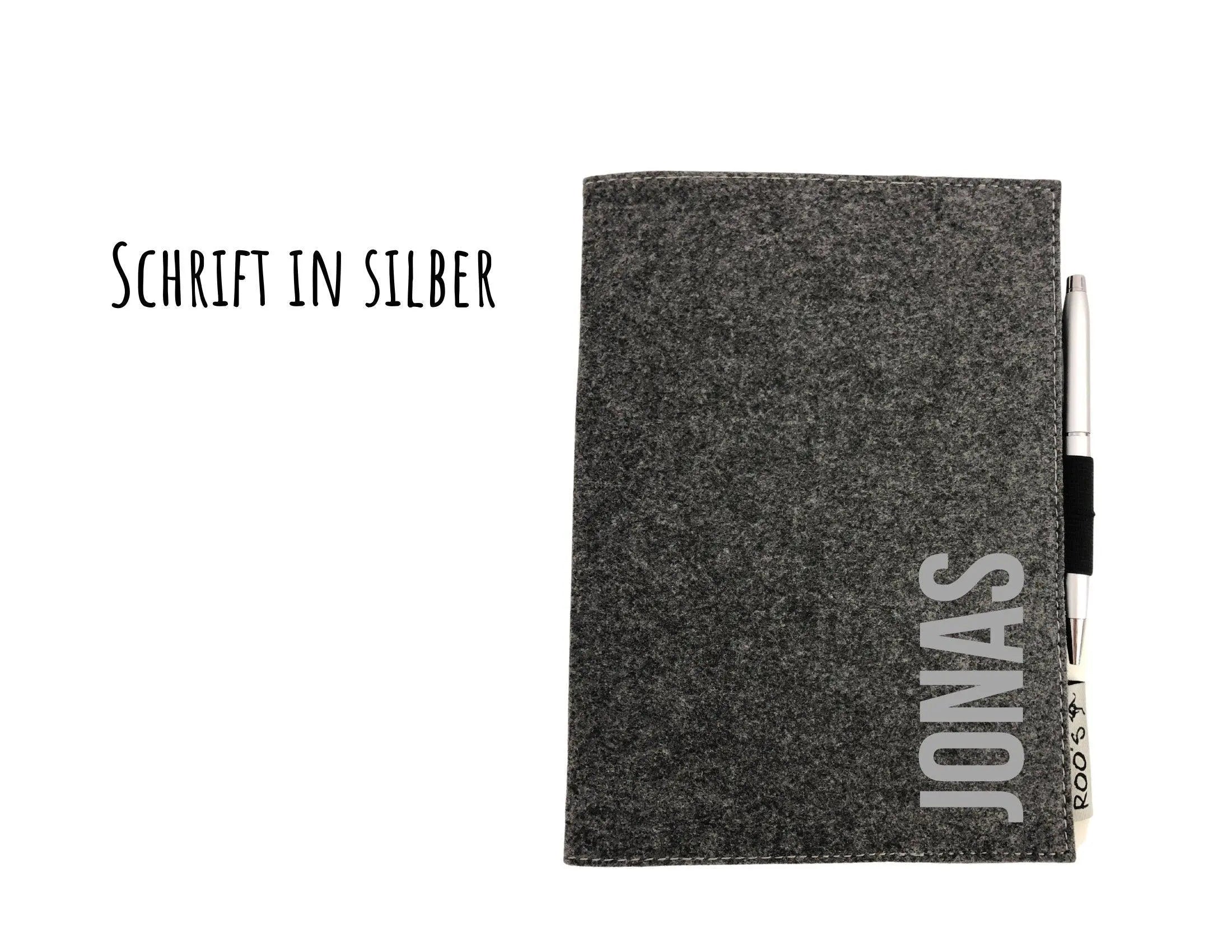 Notizbuch | personalisierte Filzhülle - Roo's Gift Shop