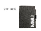 Notizbuch | personalisierte Filzhülle - Roo's Gift Shop