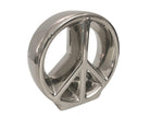 Objekt | Peace Zeichen | Keramik | silber - Roo's Gift Shop