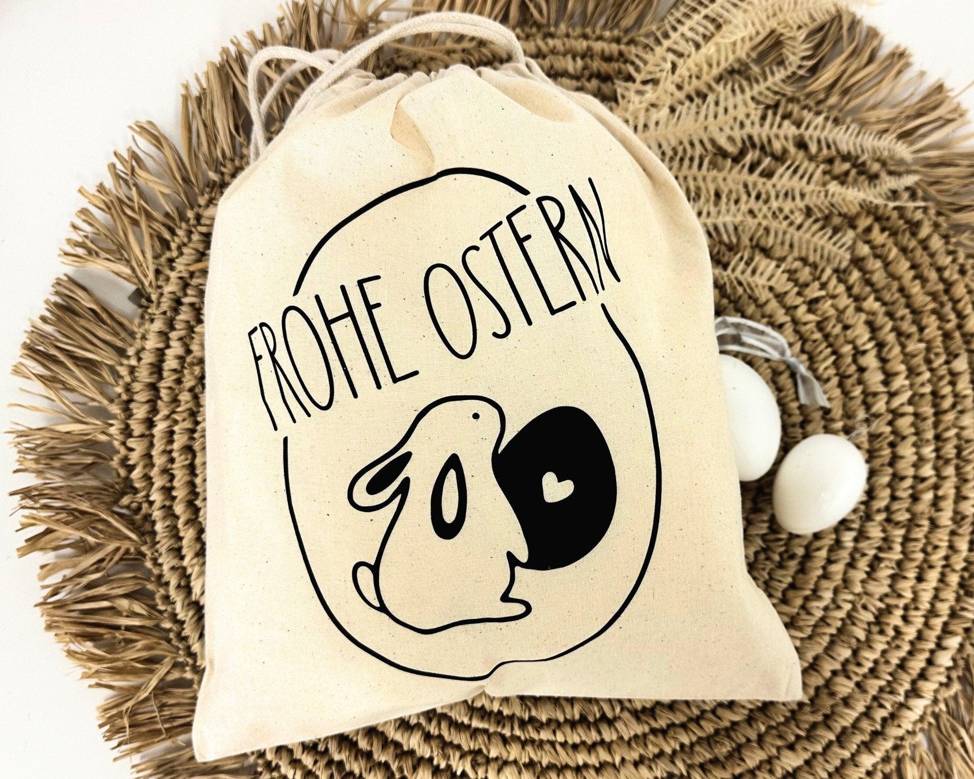 Oster Beutel | personalisierbare Jutebeutel für Ostern | Ostersäckchen für Kinder - Roo's Gift Shop