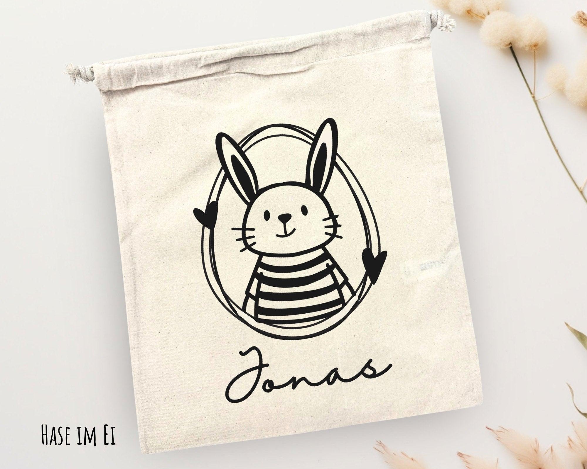 Oster Beutel | personalisierbare Jutebeutel für Ostern | Ostersäckchen für Kinder - Roo's Gift Shop