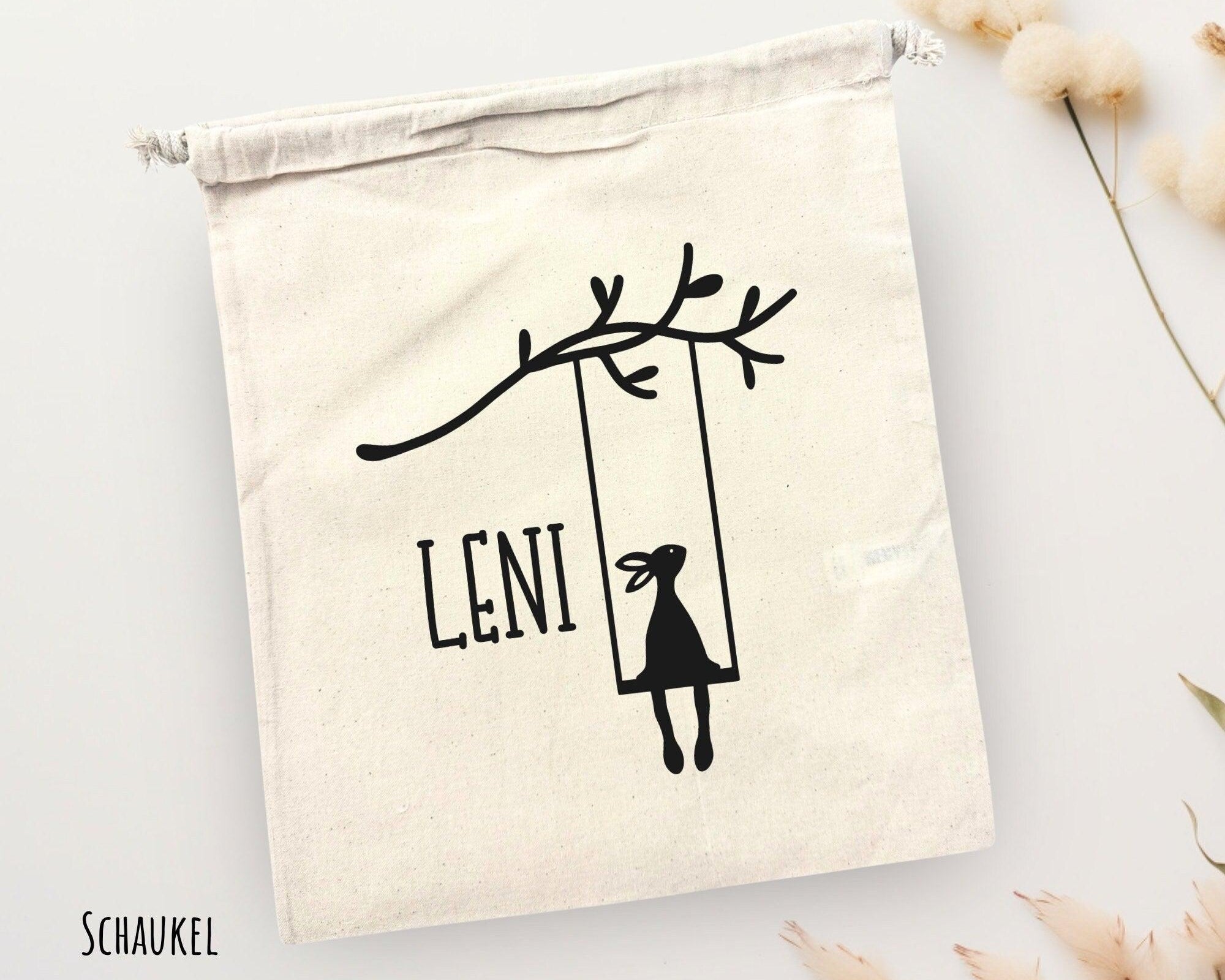 Oster Beutel | personalisierbare Jutebeutel für Ostern | Ostersäckchen für Kinder - Roo's Gift Shop