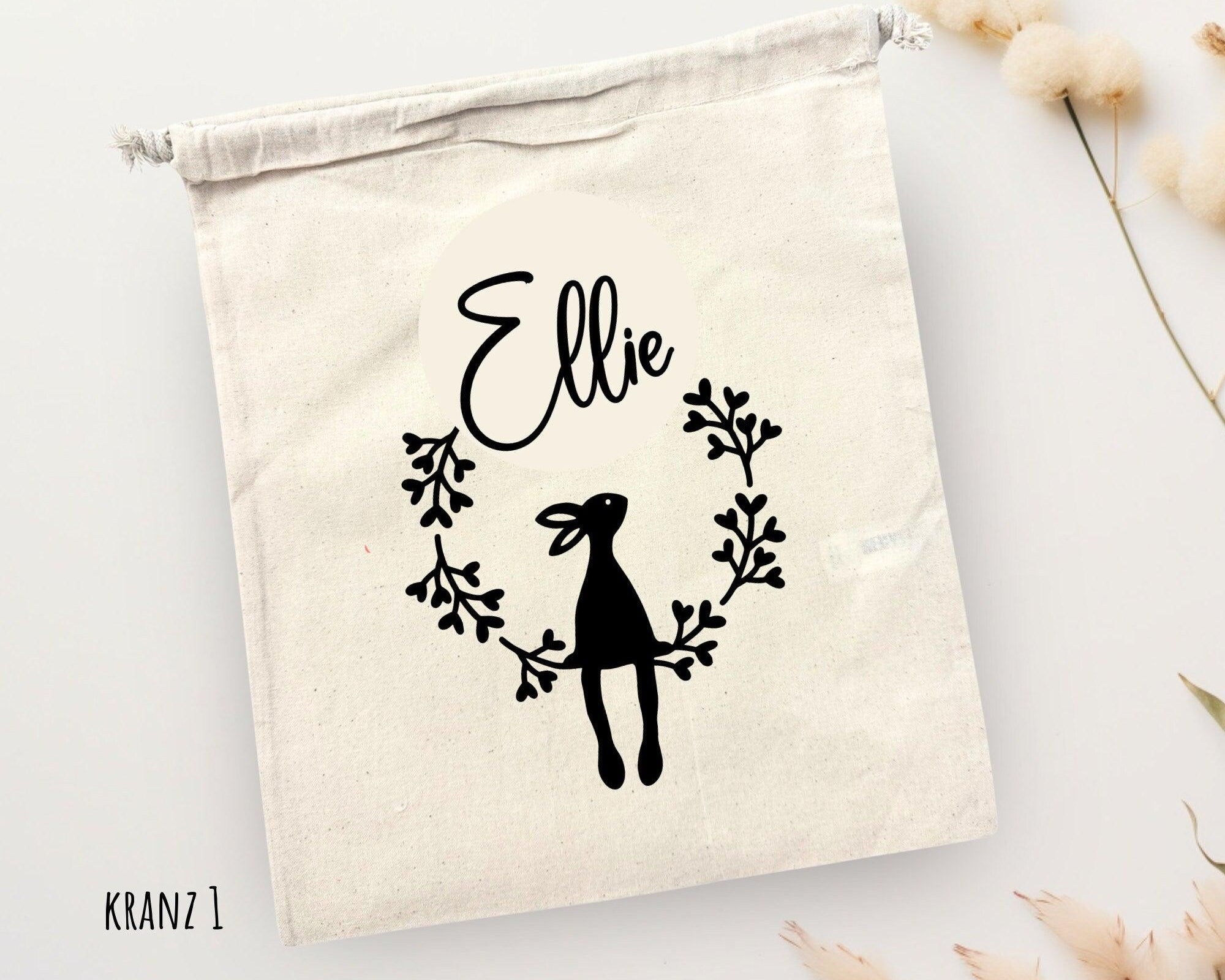 Oster Beutel | personalisierbare Jutebeutel für Ostern | Ostersäckchen für Kinder - Roo's Gift Shop