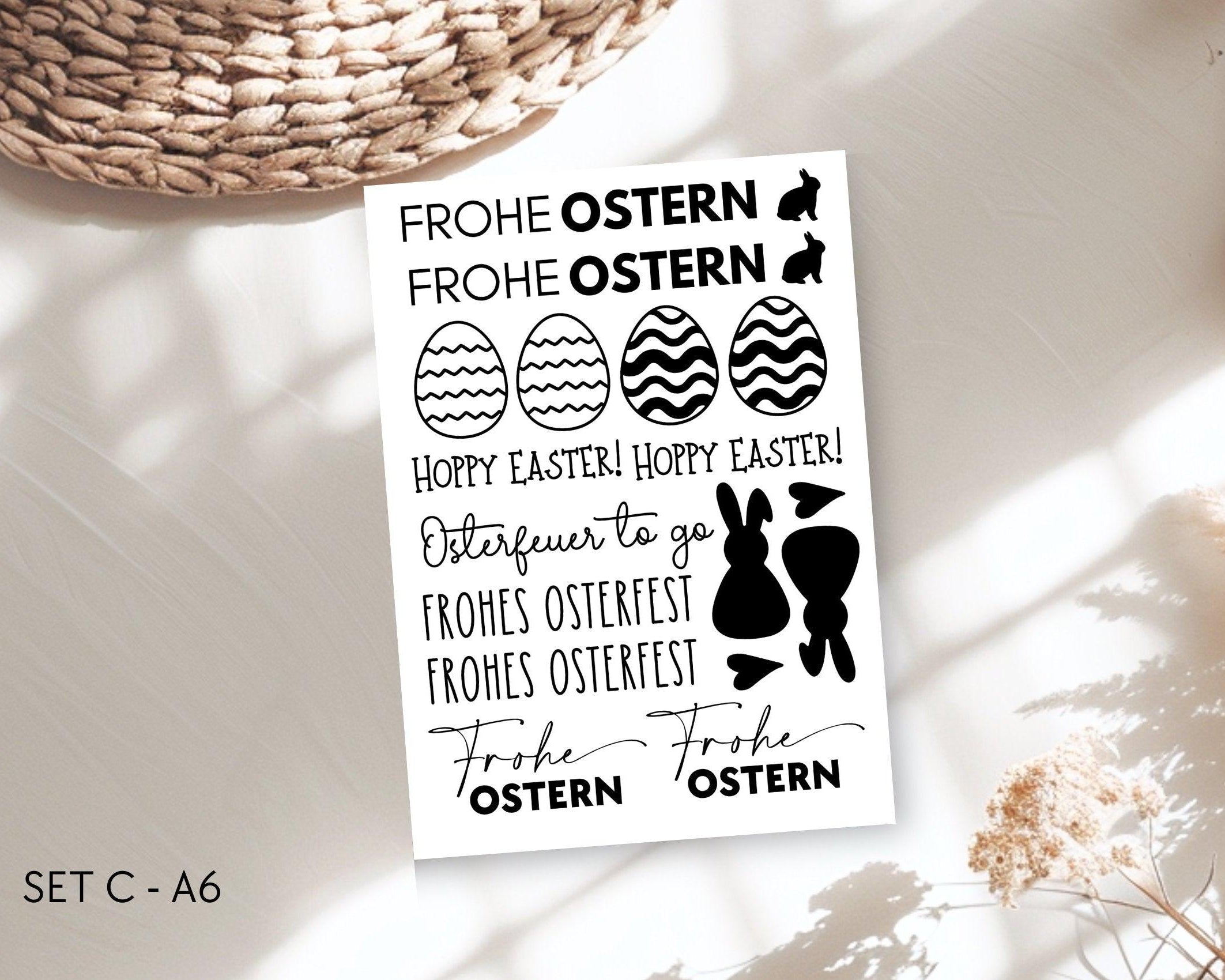 Oster Kerzen Tattoos | Wasserschiebefolie | auch als pdf download - Roo's Gift Shop
